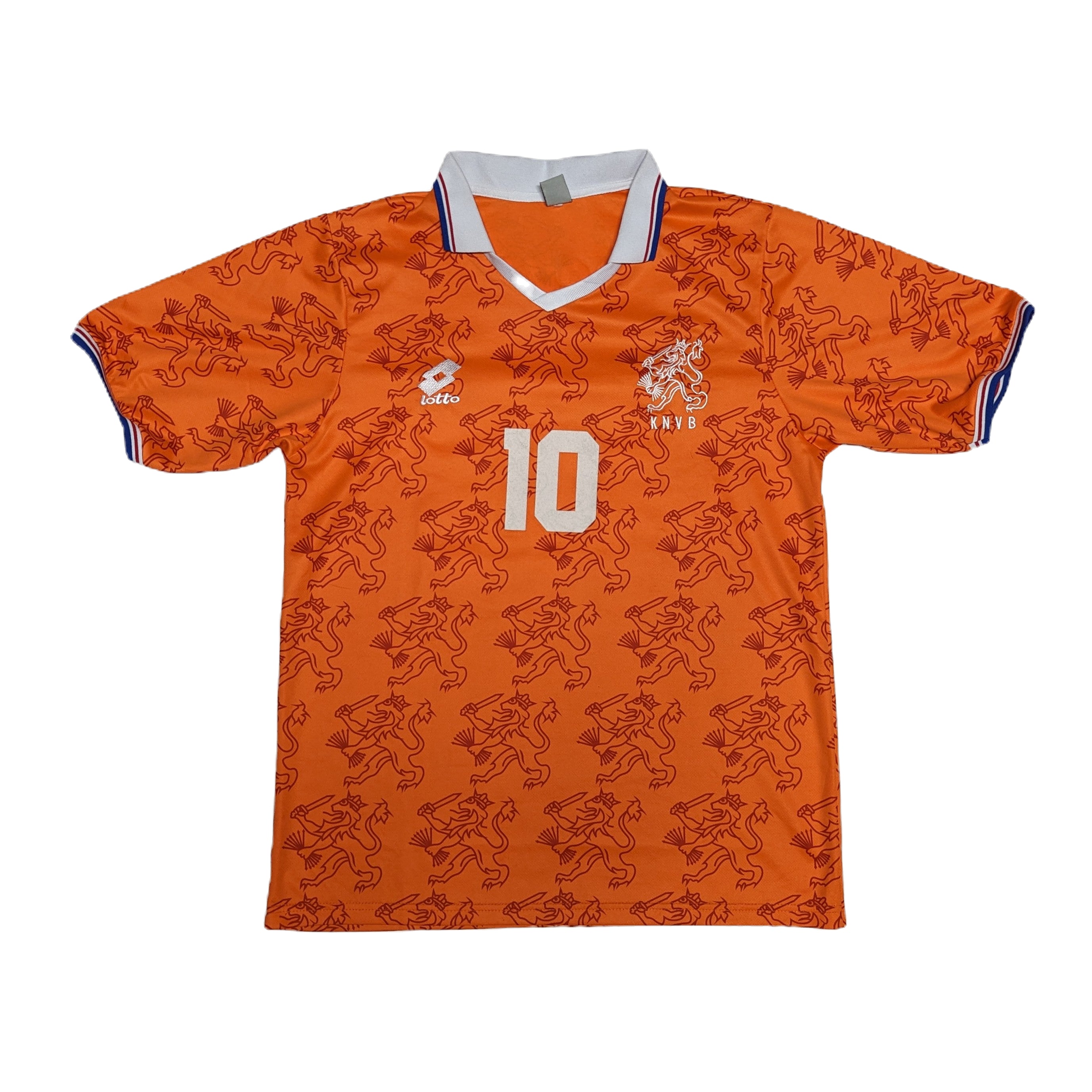 Lotto Bergkamp #10 Netherlands Soccer Jersey Vintage 1994 Mens Large