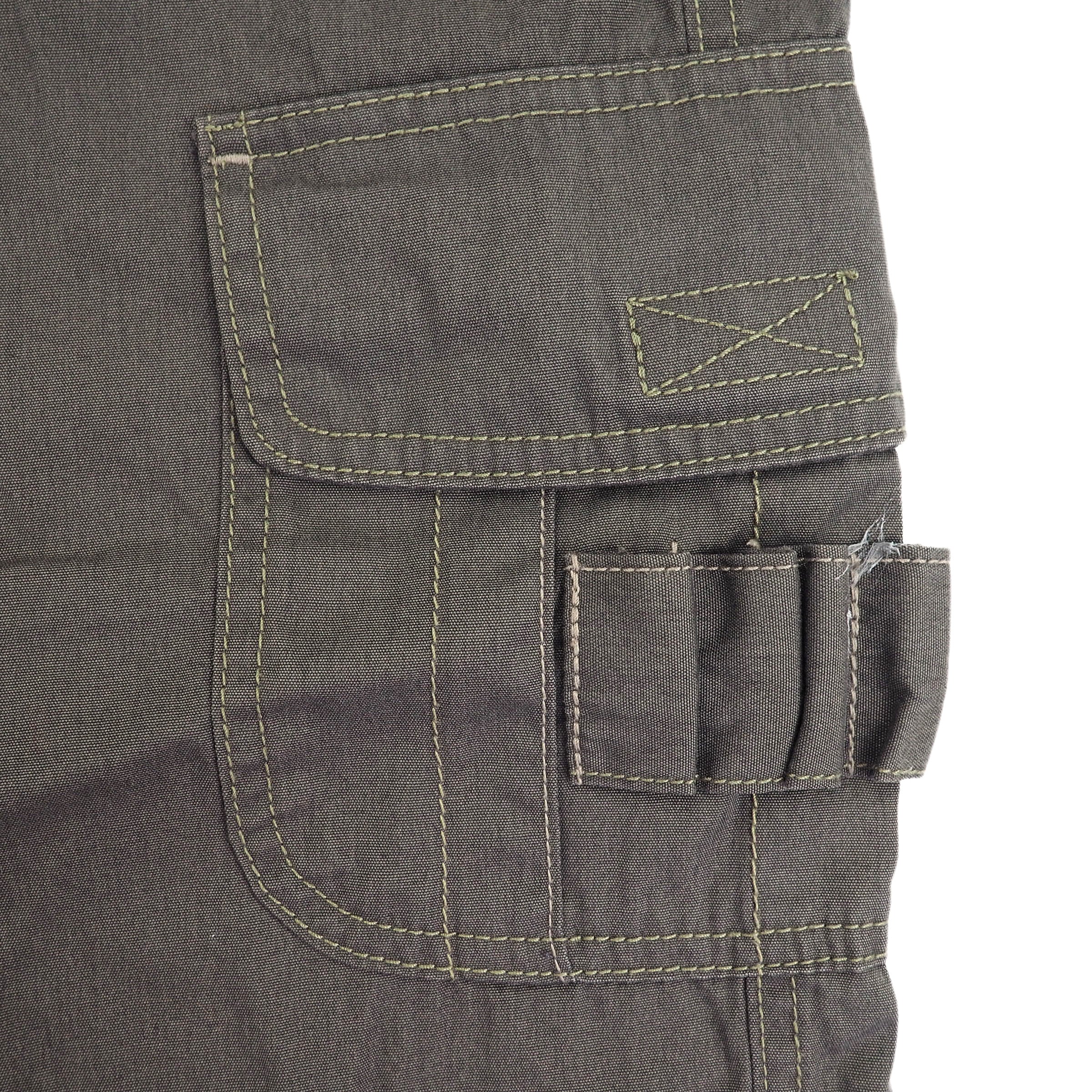 Adidas 3 Stripe Utility Cargo Shorts 046499 Grey Vintage 2006 Medium