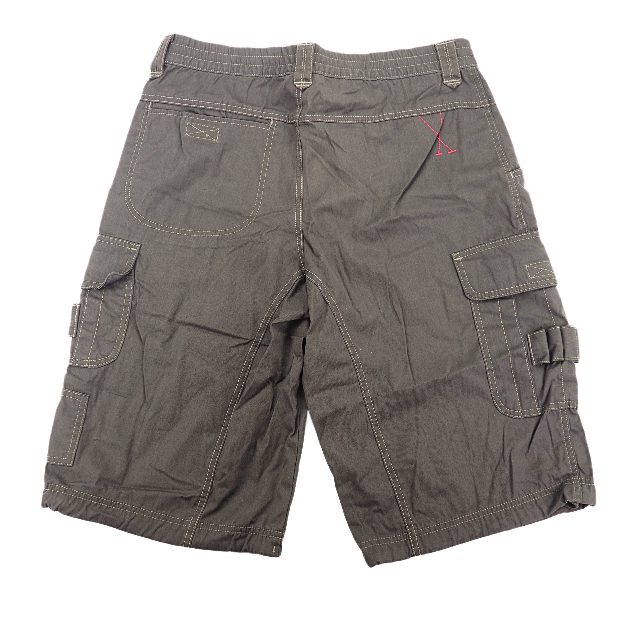 Adidas 3 Stripe Utility Cargo Shorts 046499 Grey Vintage 2006 Medium