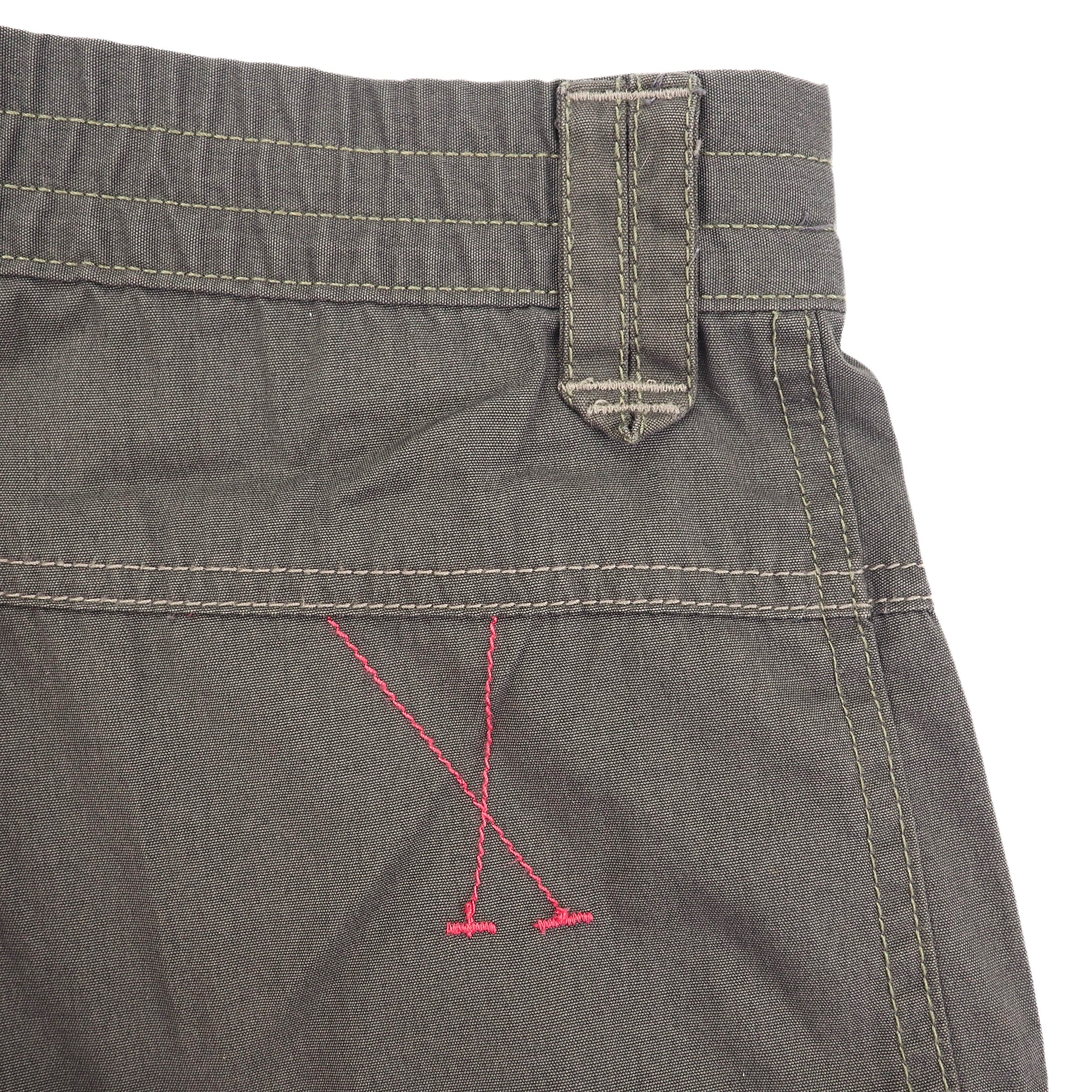Adidas 3 Stripe Utility Cargo Shorts 046499 Grey Vintage 2006 Medium