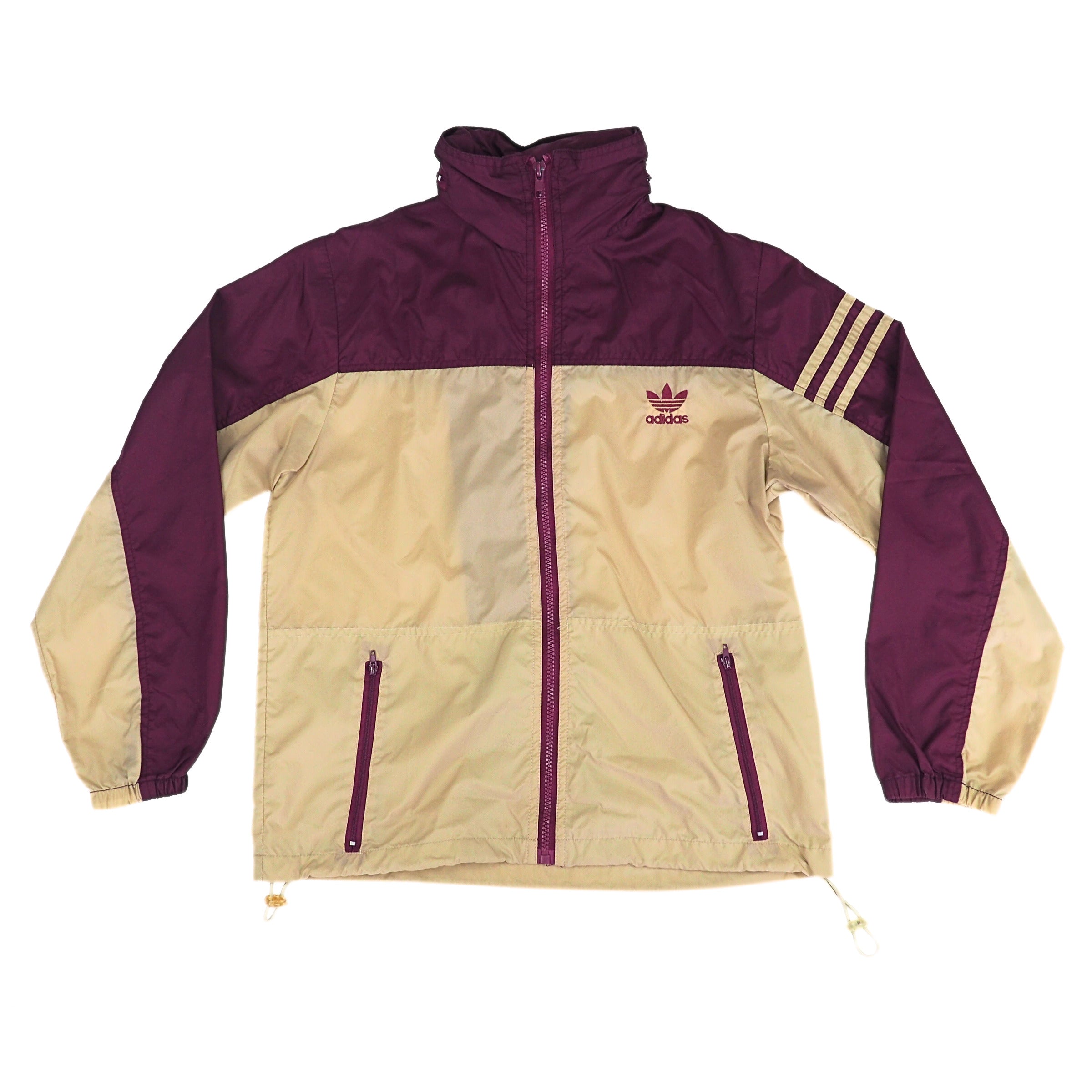 Adidas Descente Full Zip Windbreaker Anorak Jacket 80s 90s Vintage Small