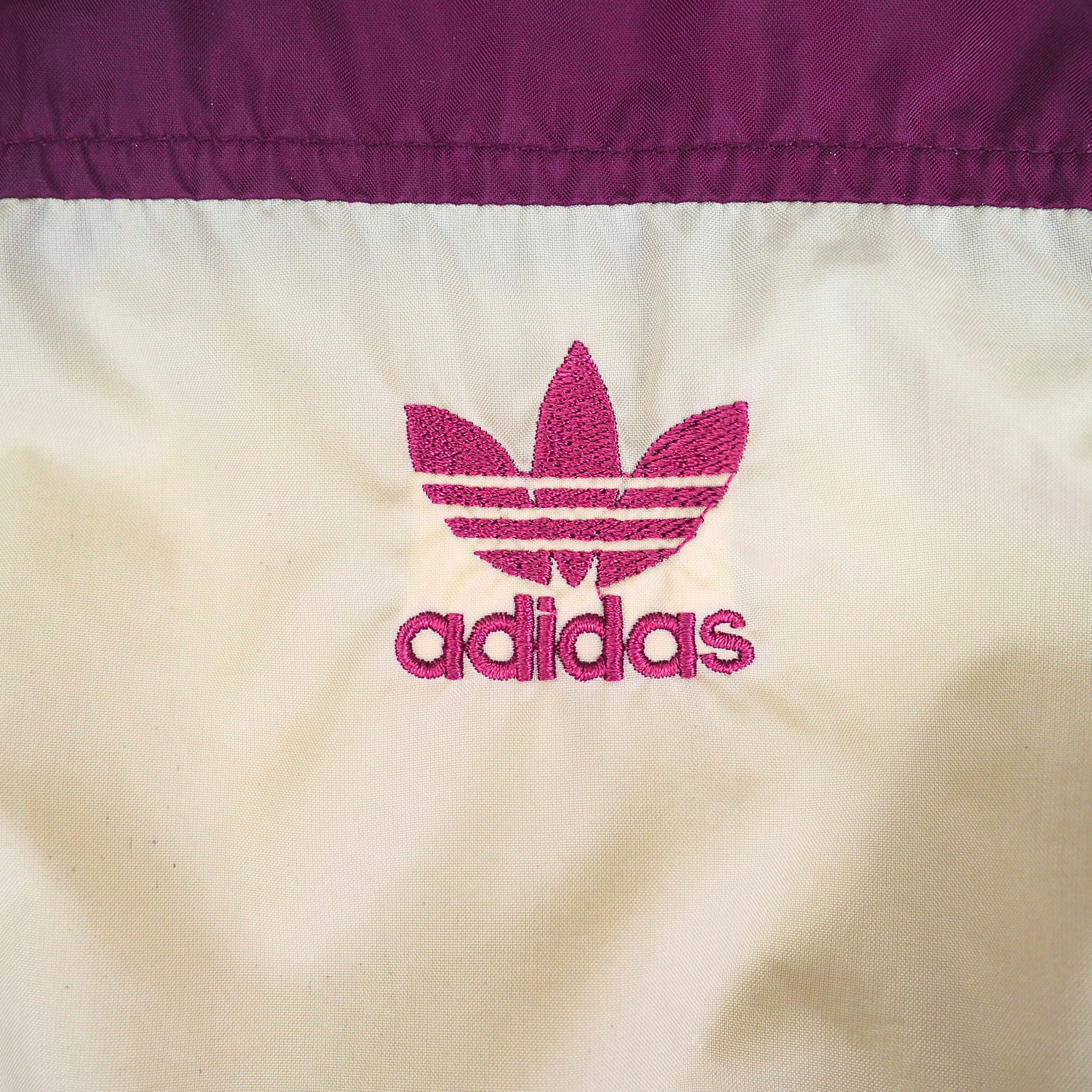 Adidas Descente Full Zip Windbreaker Anorak Jacket 80s 90s Vintage Small