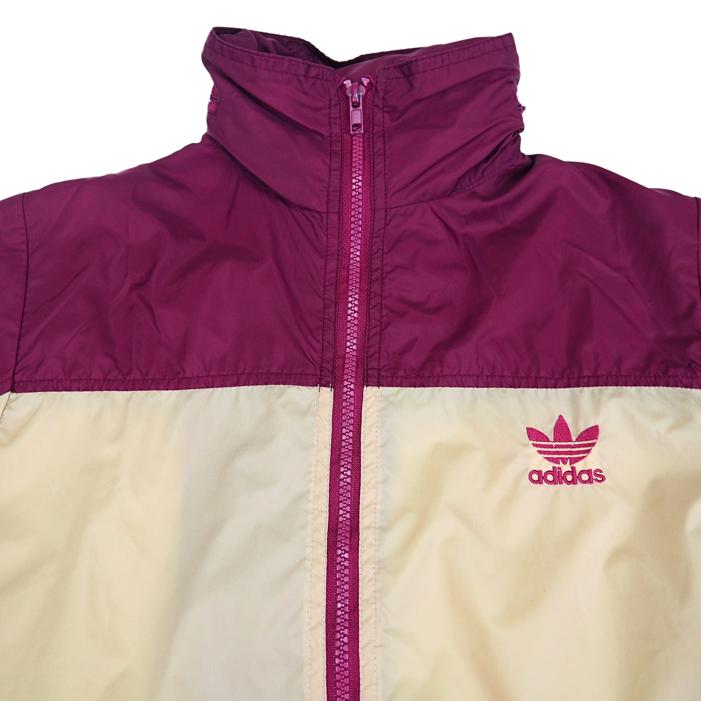 Adidas Descente Full Zip Windbreaker Anorak Jacket 80s 90s Vintage Small