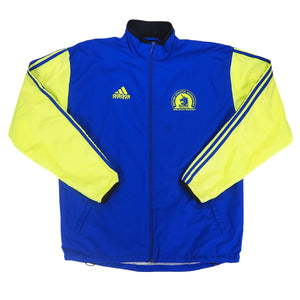 Adidas Equipment 1998 Boston Marathon Track Jacket Neon Blue Vintage 90s XL