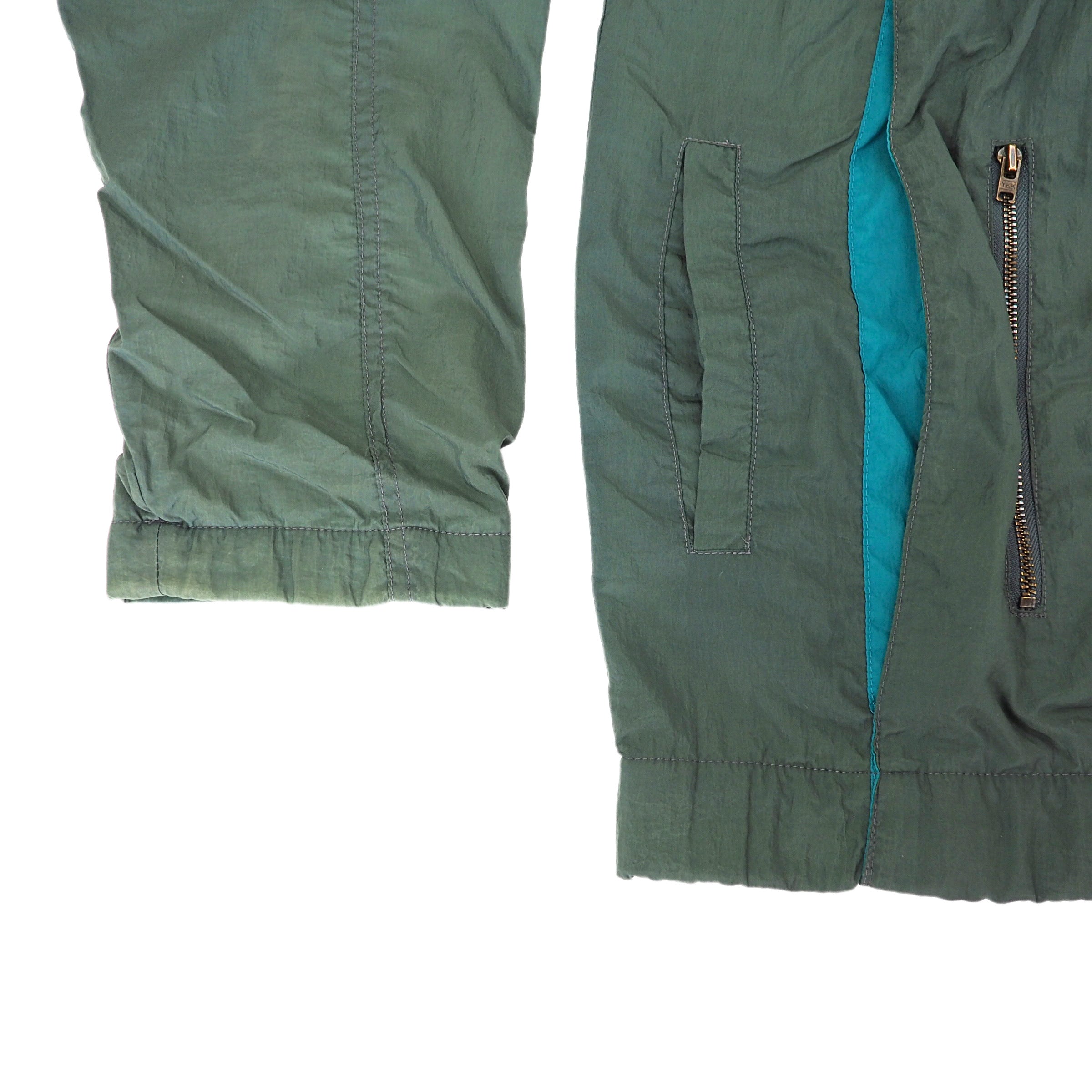 Adidas Nationwide Full Zip Early 90s Vintage Windbreaker Jacket Military Green Large