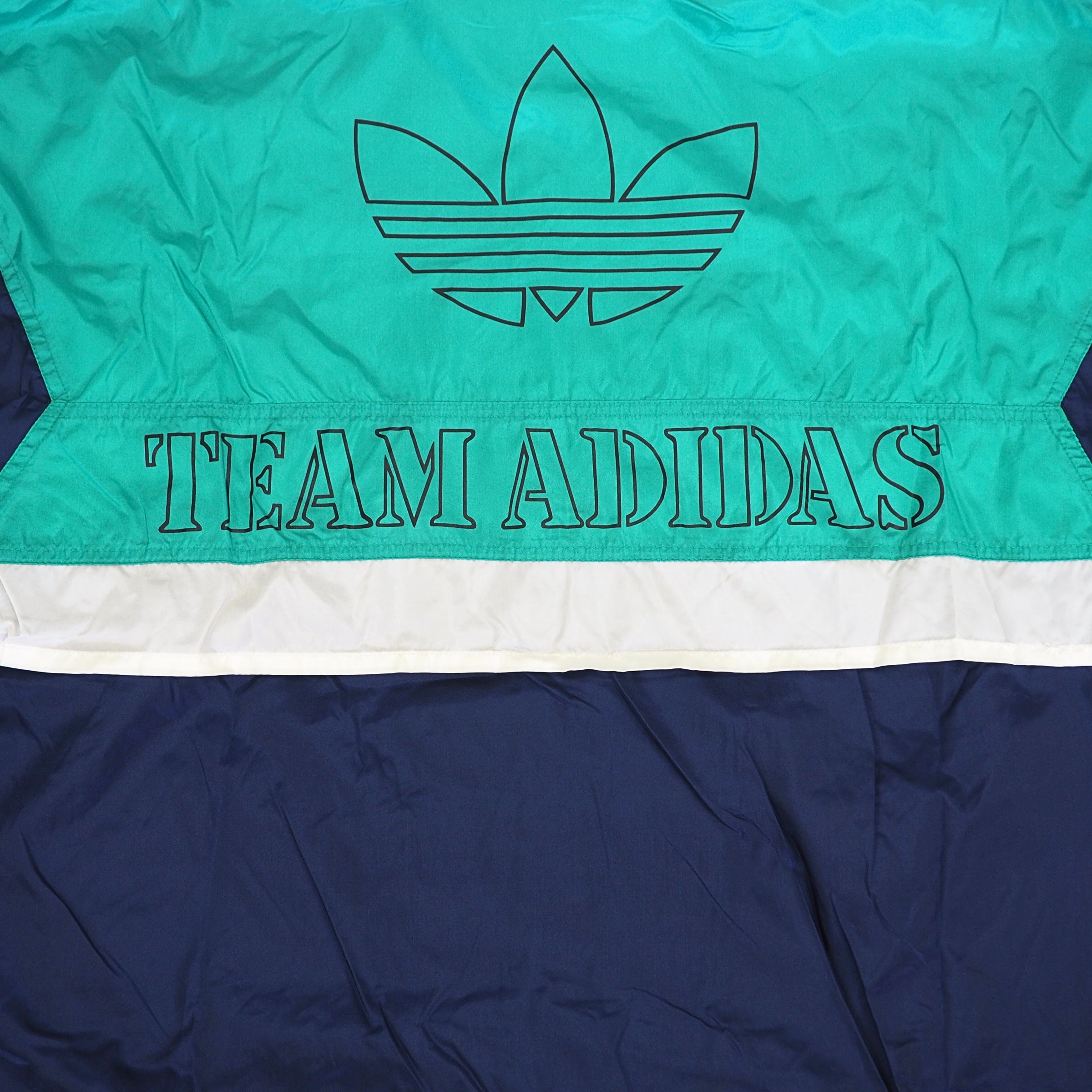 Adidas Team Adidas Full Zip-Thru Windbreaker Jacket Vintage 90s