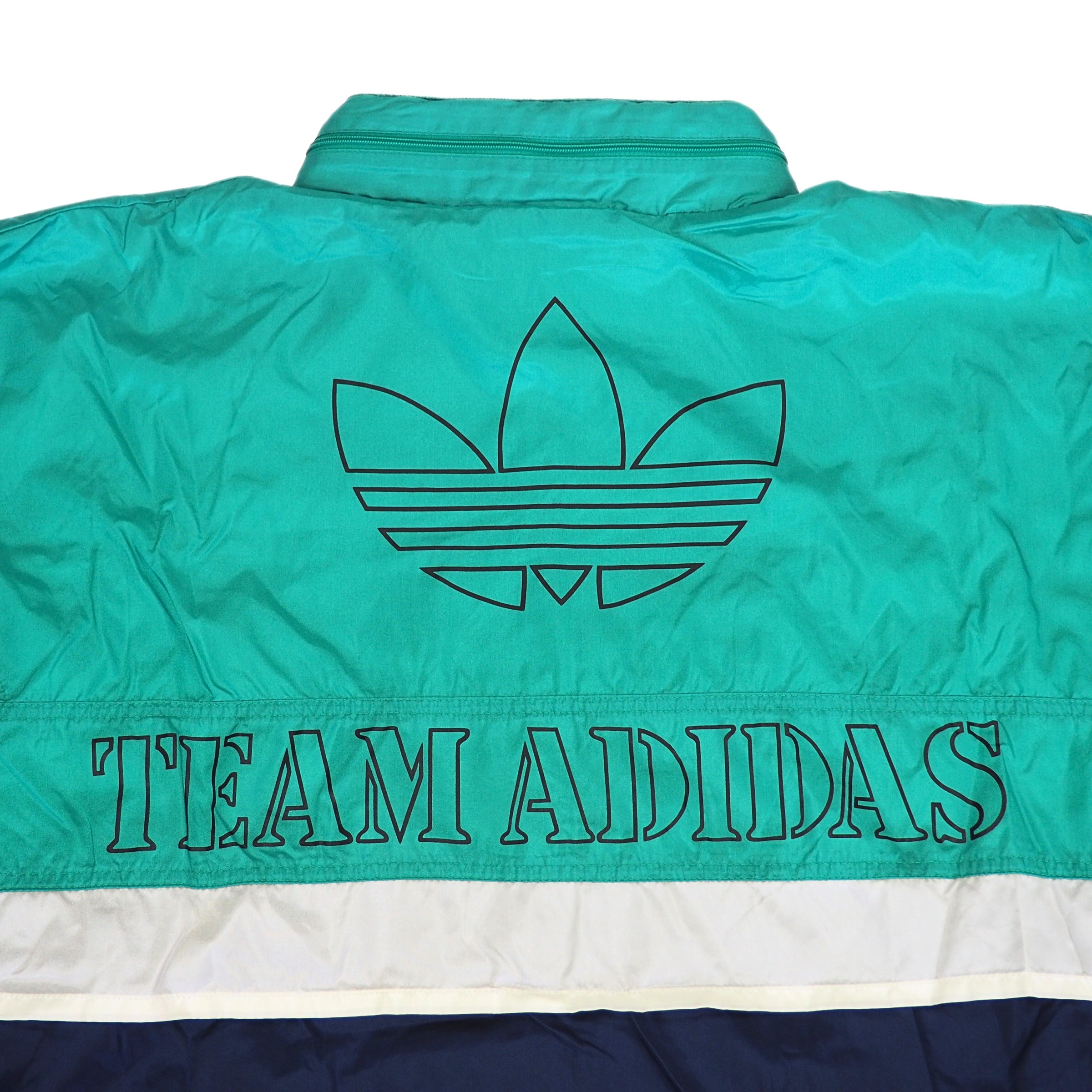 Adidas Team Adidas Full Zip-Thru Windbreaker Jacket Vintage 90s