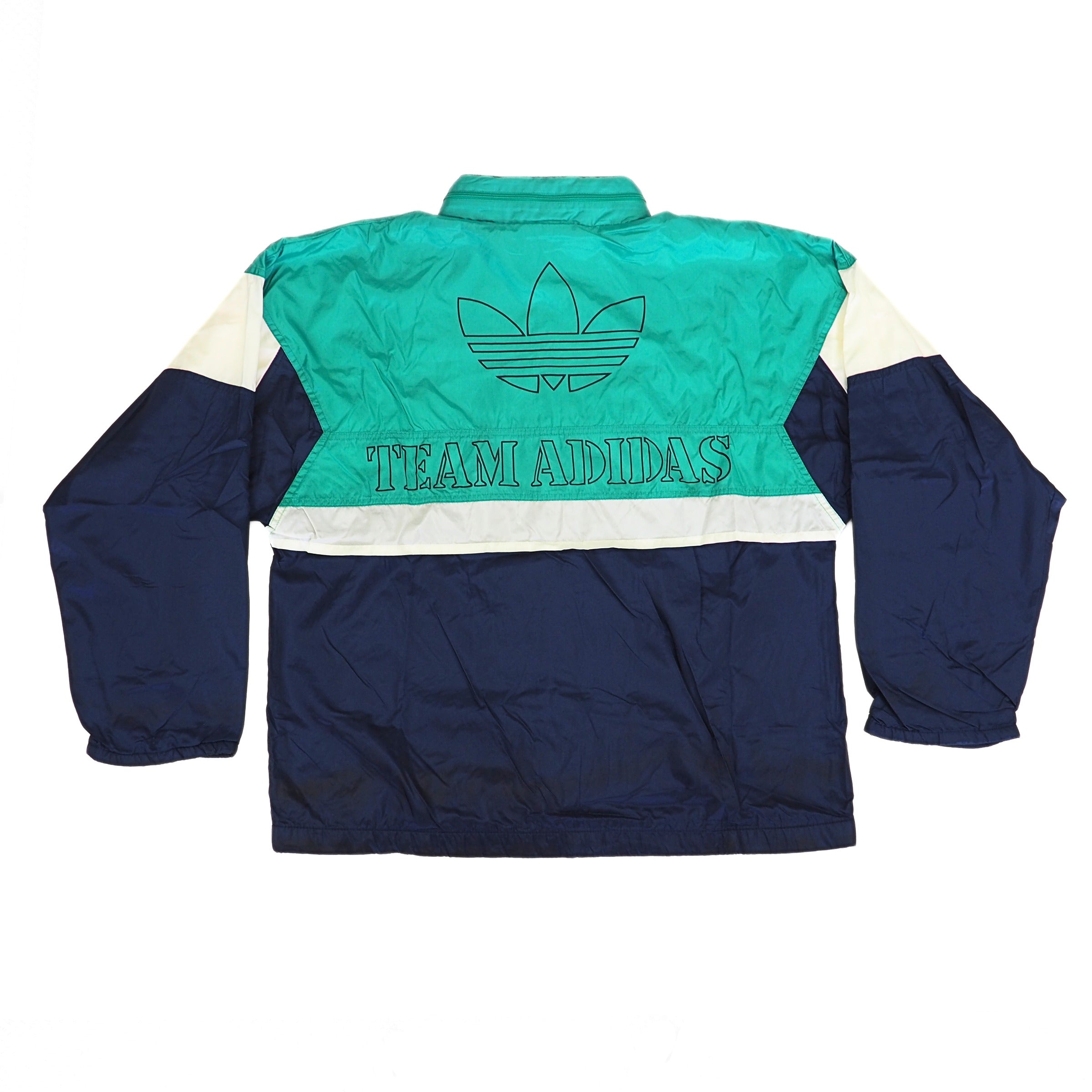 Adidas Team Adidas Full Zip-Thru Windbreaker Jacket Vintage 90s