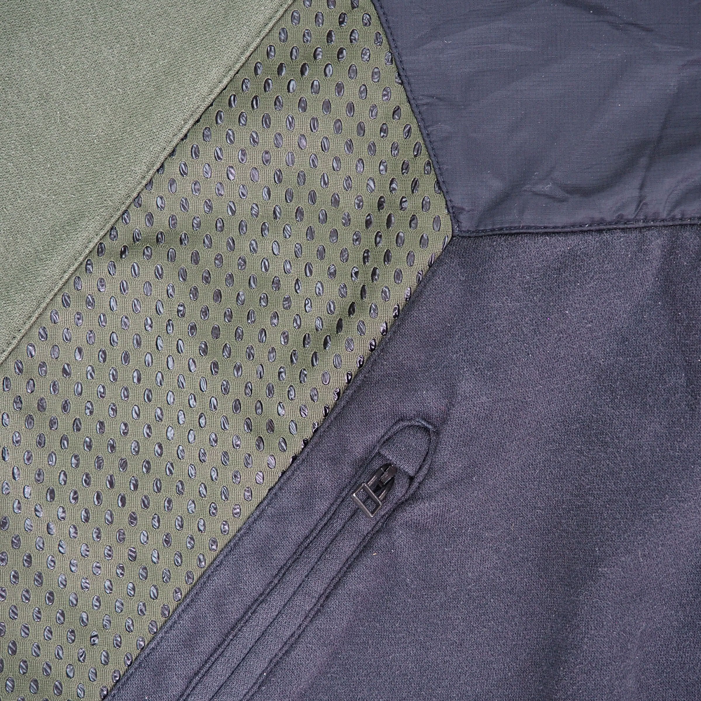 Adidas Teorado Full Zip Hooded Sweater Jacket Green Black White Trefoil Medium