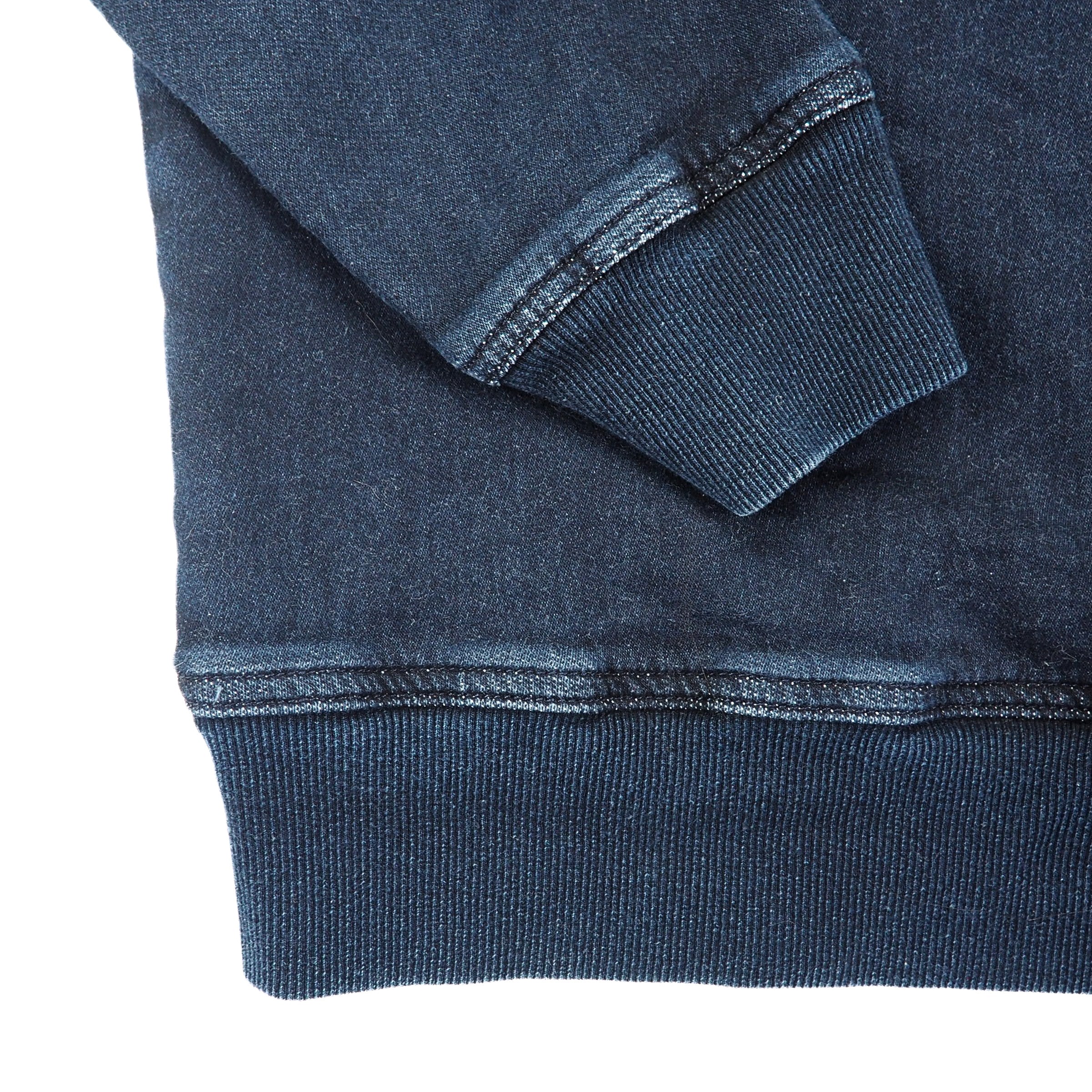 Adidas Trefoil Indigo Denim Effect French Terry Crew Neck Sweater 2014 Large