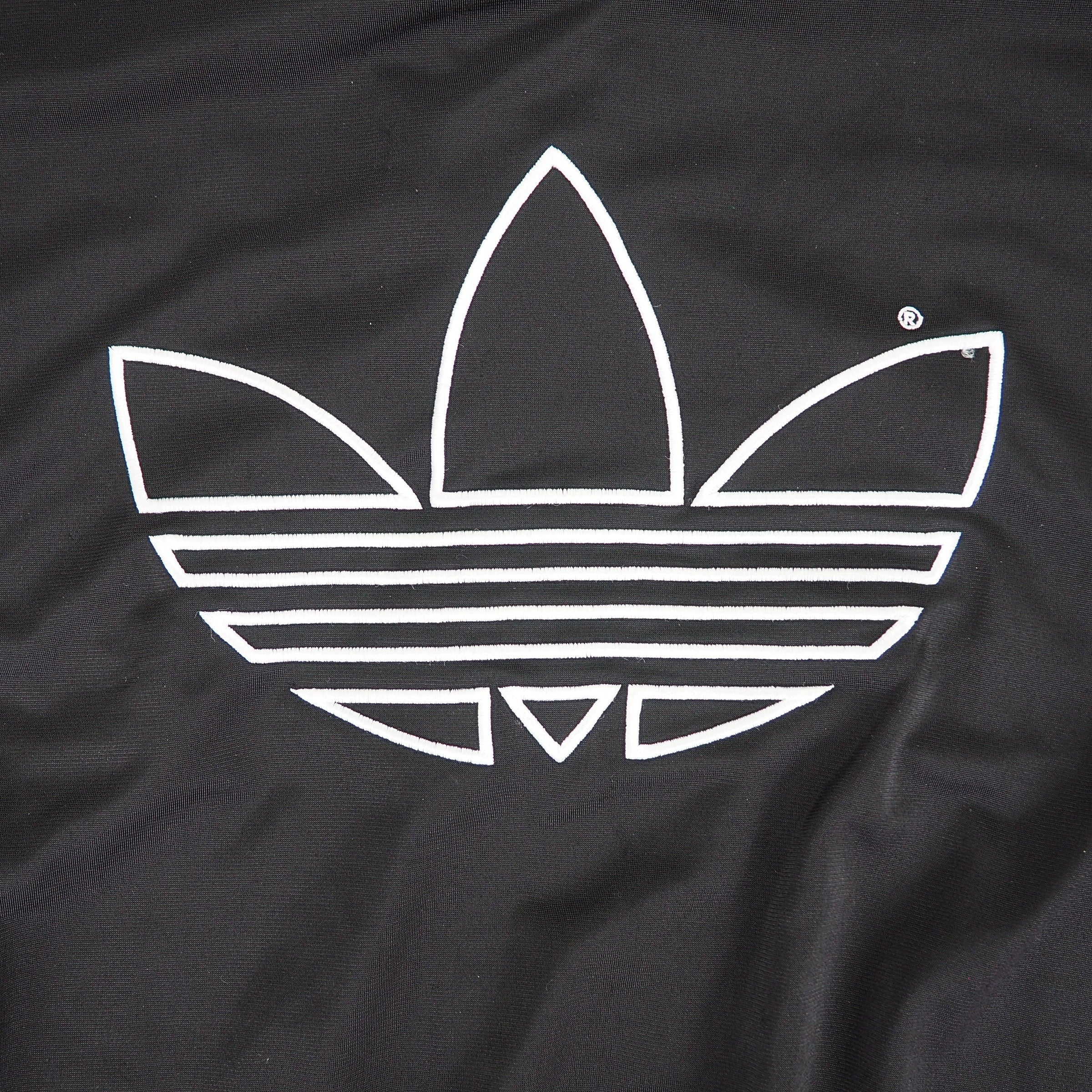 Adidas Trefoil Team Track Jacket with Foldaway Mesh Hood Vintage 90s Large