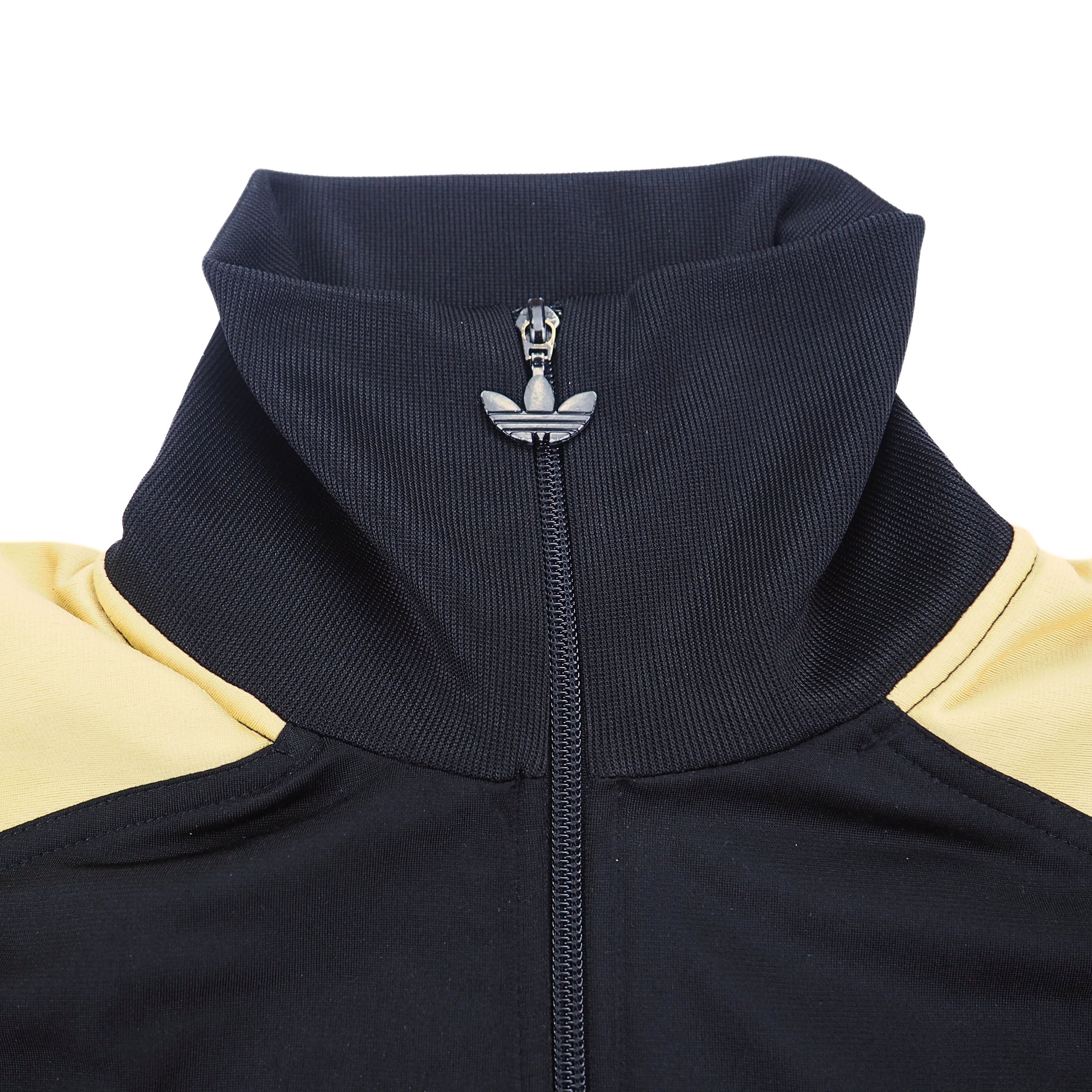 Adidas Firebird Superstar Track Jacket Vintage 90s Black Gold Large