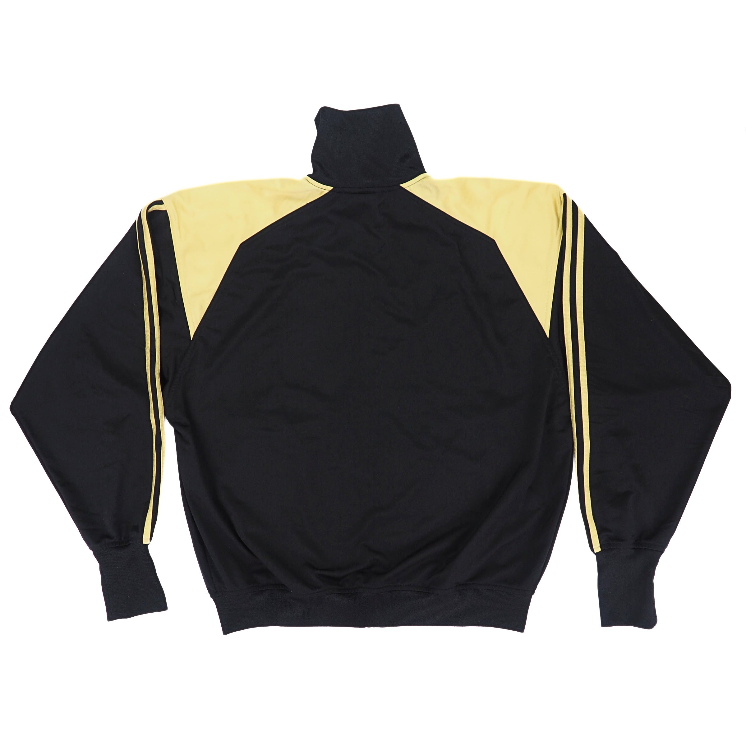 Adidas Firebird Superstar Track Jacket Vintage 90s Black Gold Large