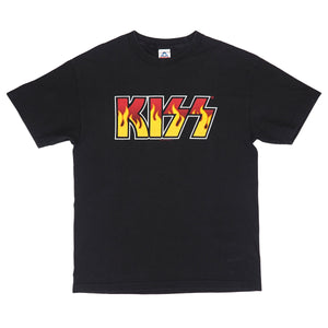 Alstyle Apparel & Activewear Kiss Flames Logo 2005 Band Tee Black Large