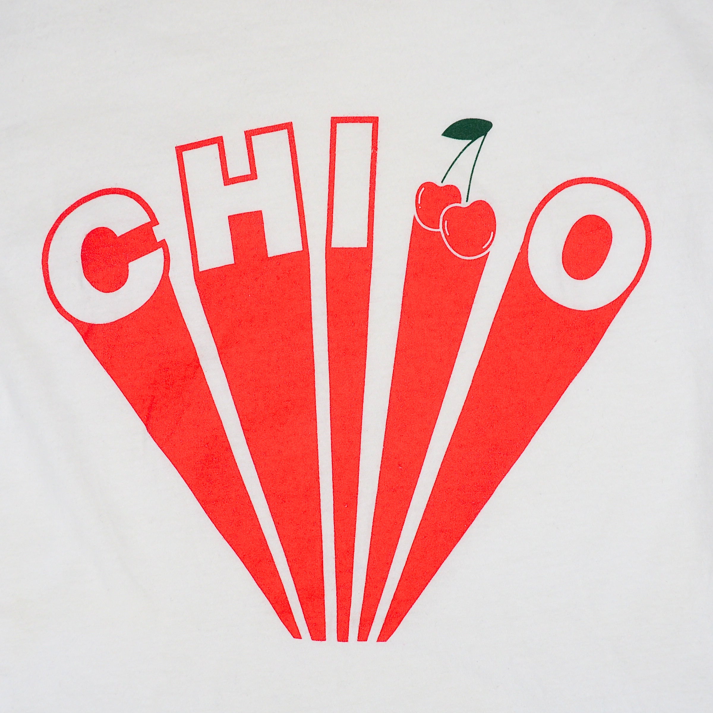 American Apparel Cherry Ciao Ringer T-Shirt Womens Medium