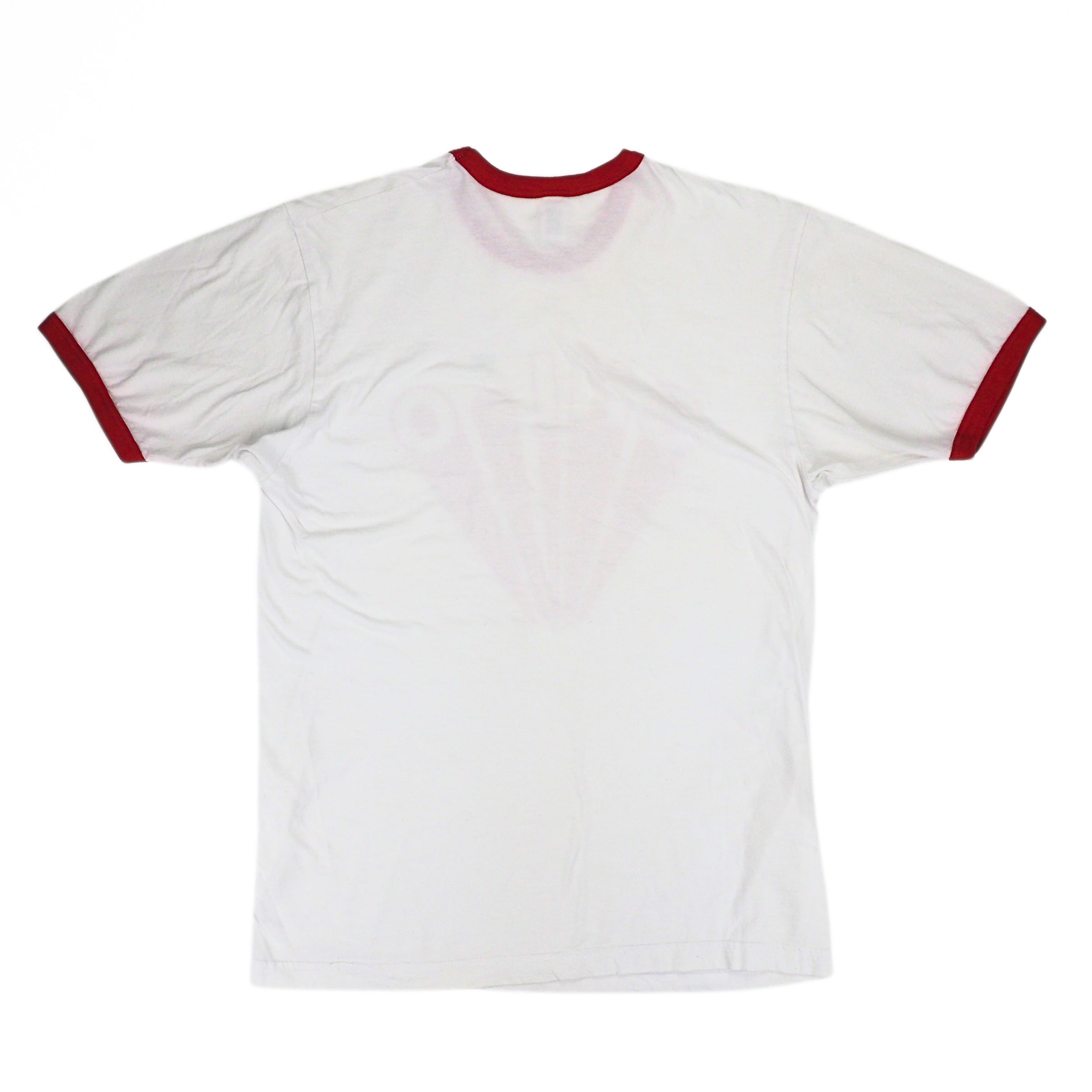 American Apparel Cherry Ciao Ringer T-Shirt Womens Medium