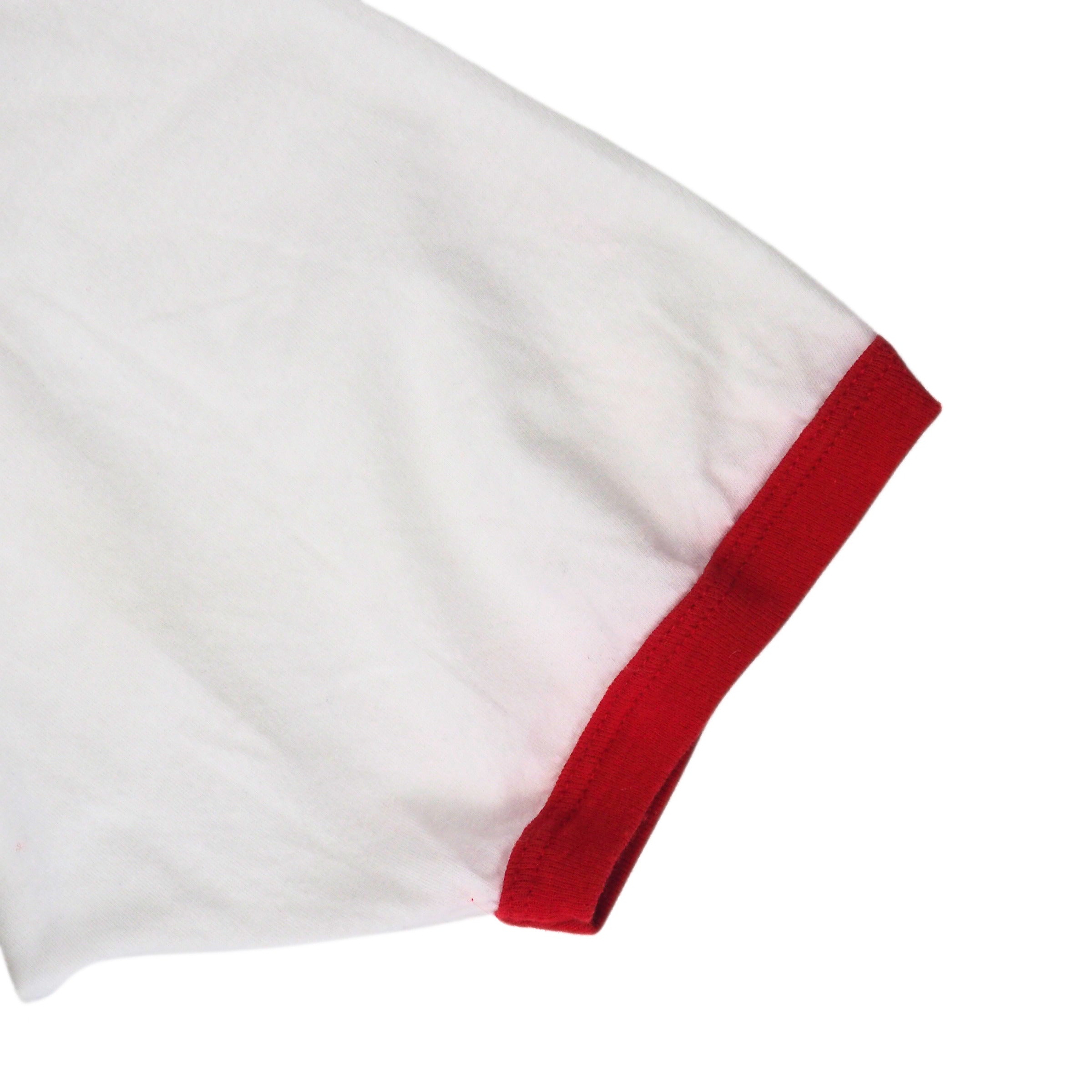 American Apparel Cherry Ciao Ringer T-Shirt Womens Medium