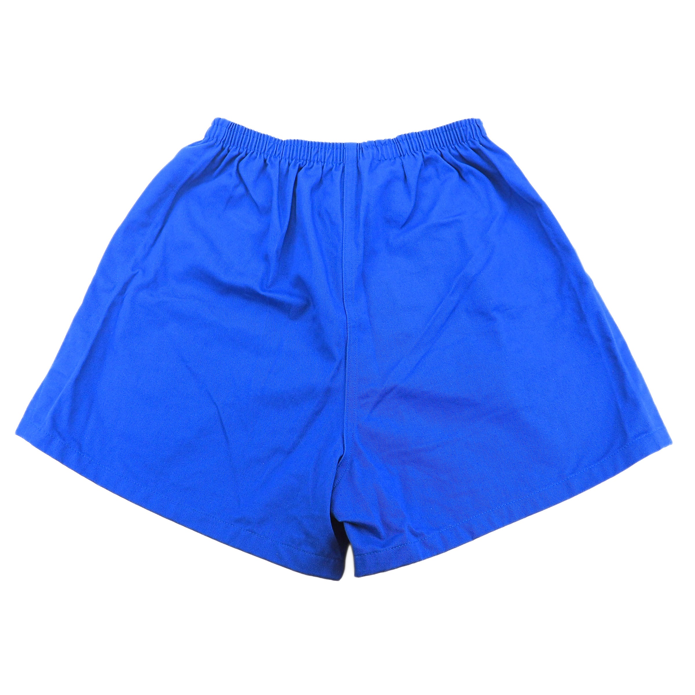 Barbarian Rugby Wear 100% Cotton Shorts Royal Blue Made in Canada Vintage 90s Large