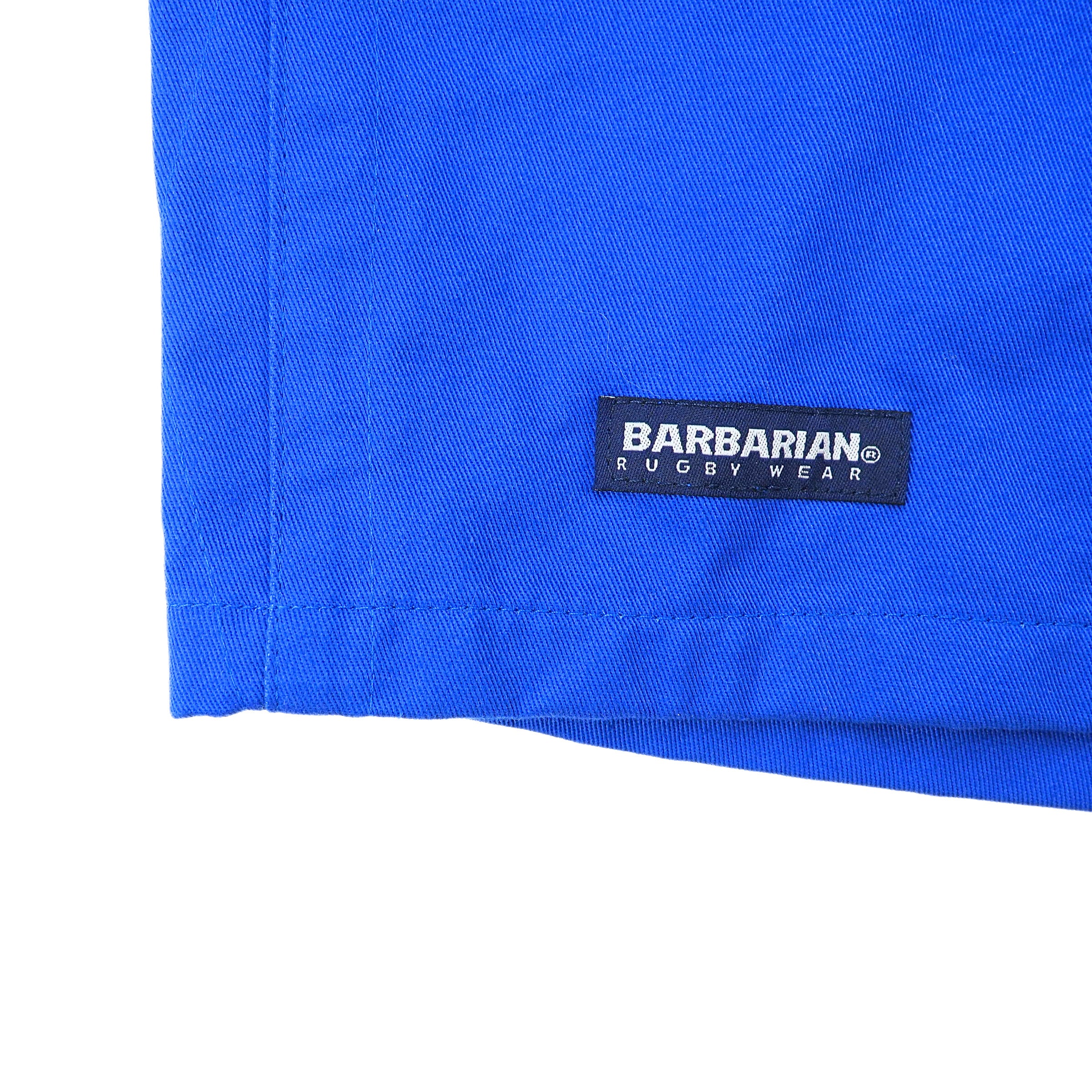 Barbarian Rugby Wear 100% Cotton Shorts Royal Blue Made in Canada Vintage 90s Large