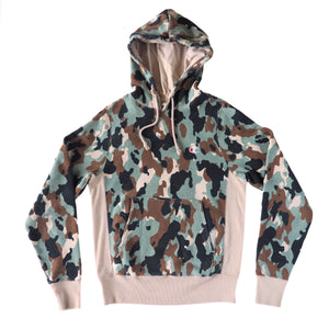 Champion Reverse Weave Woodland Desert Camo Hoodie Mens Small
