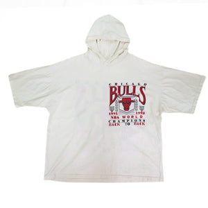 Chicago Bulls B2B 1991-1992 NBA Champions Hooded SS T-Shirt Vintage 90s Large