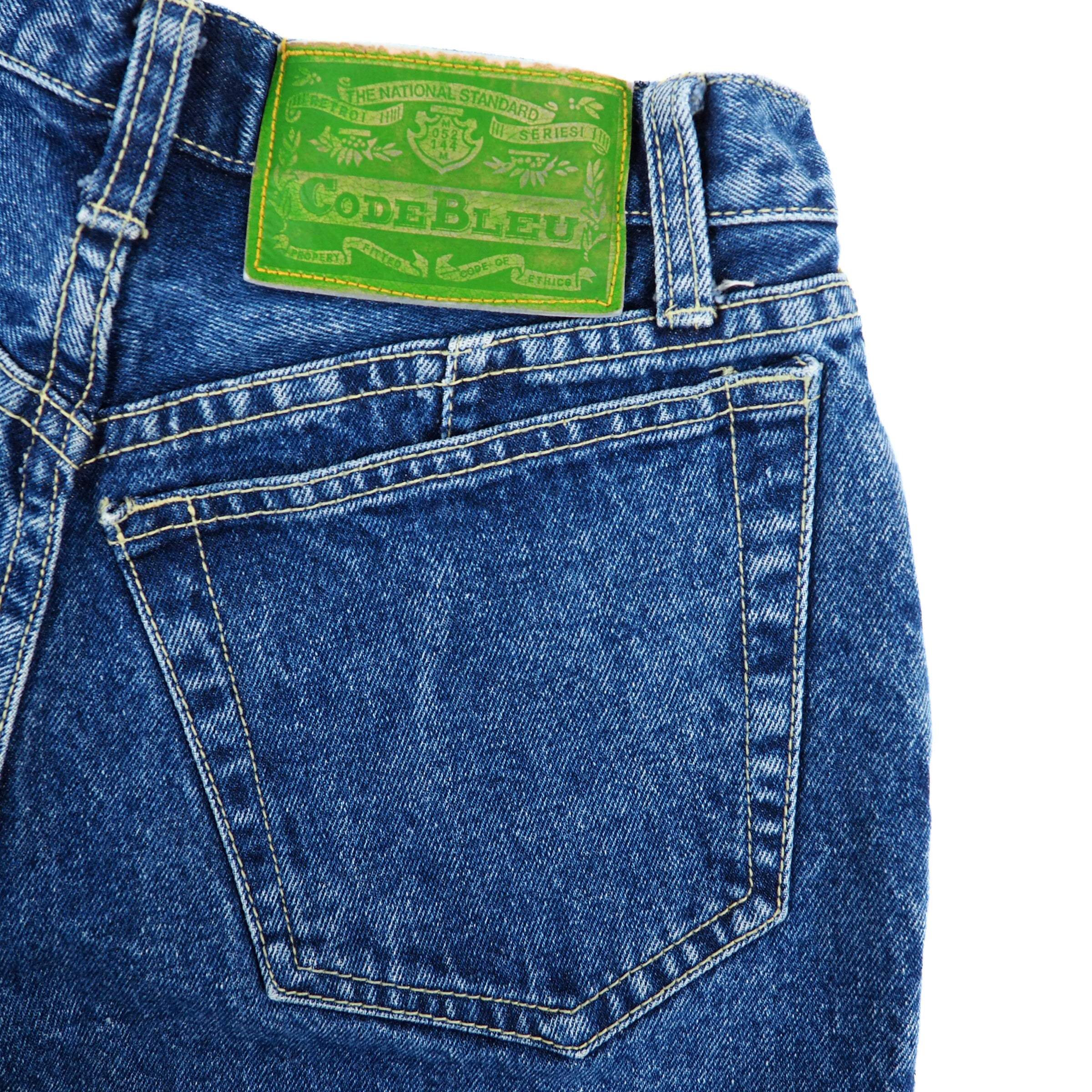 Code Bleu Denim Jeans High Waist Vintage 90s Y2K Size 7 W28
