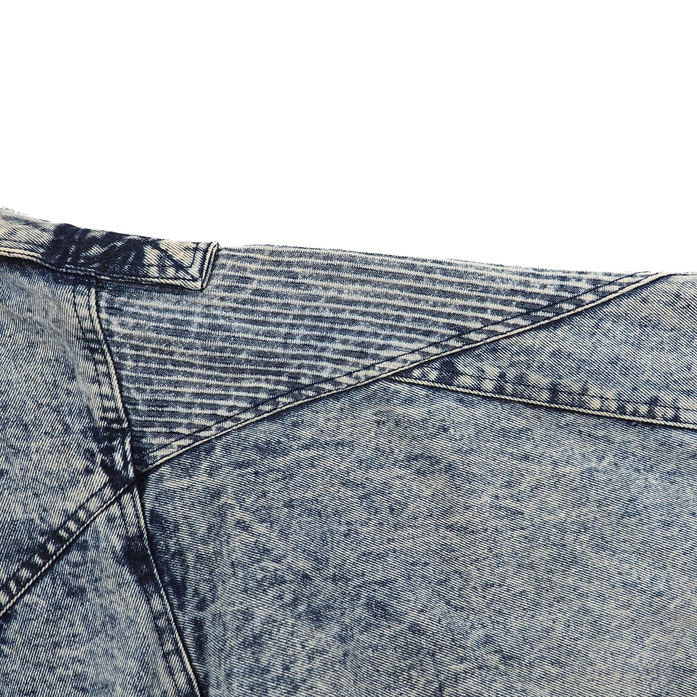 Eagles Ridge Acid Wash Padded Denim Jacket Vintage 90s XL