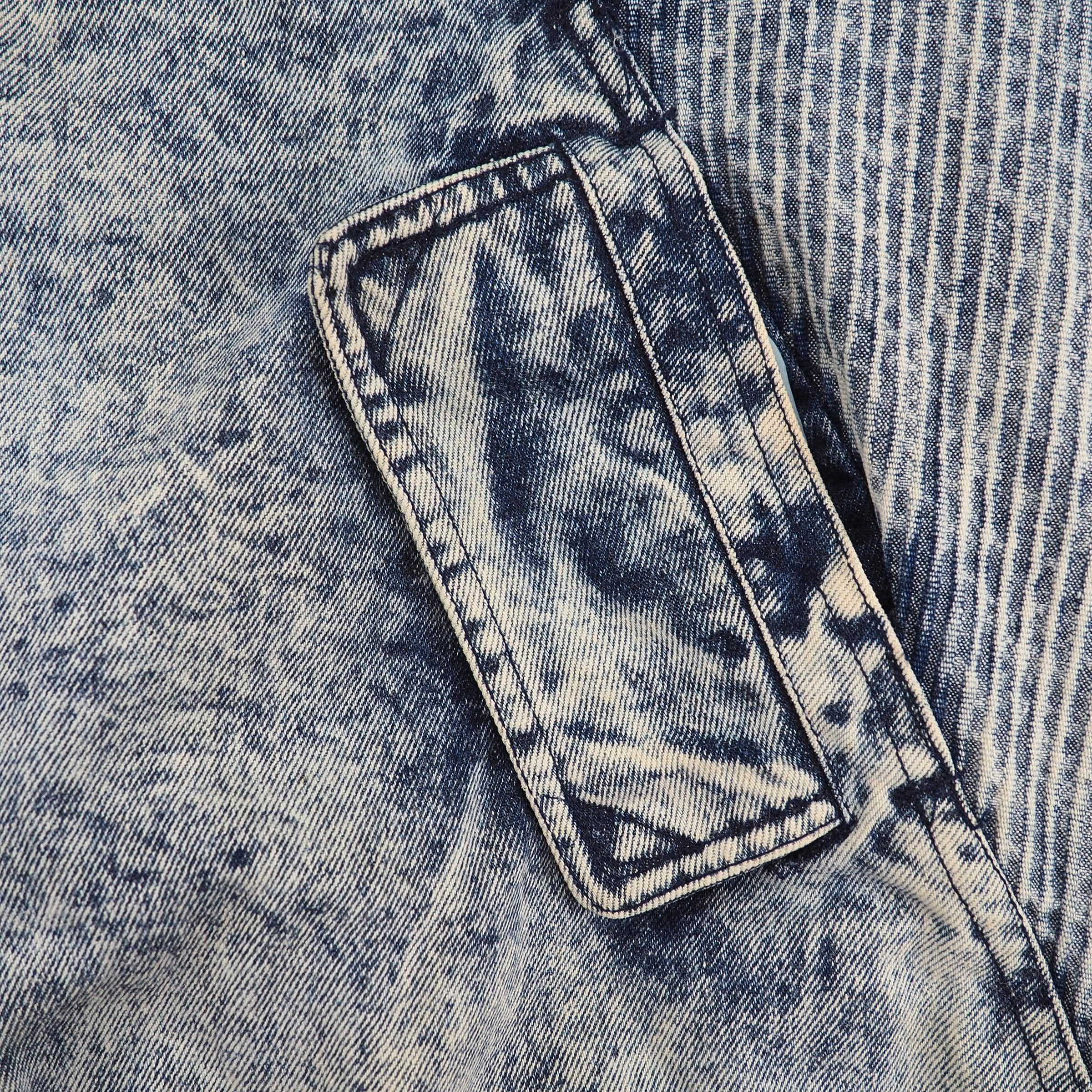 Eagles Ridge Acid Wash Padded Denim Jacket Vintage 90s XL