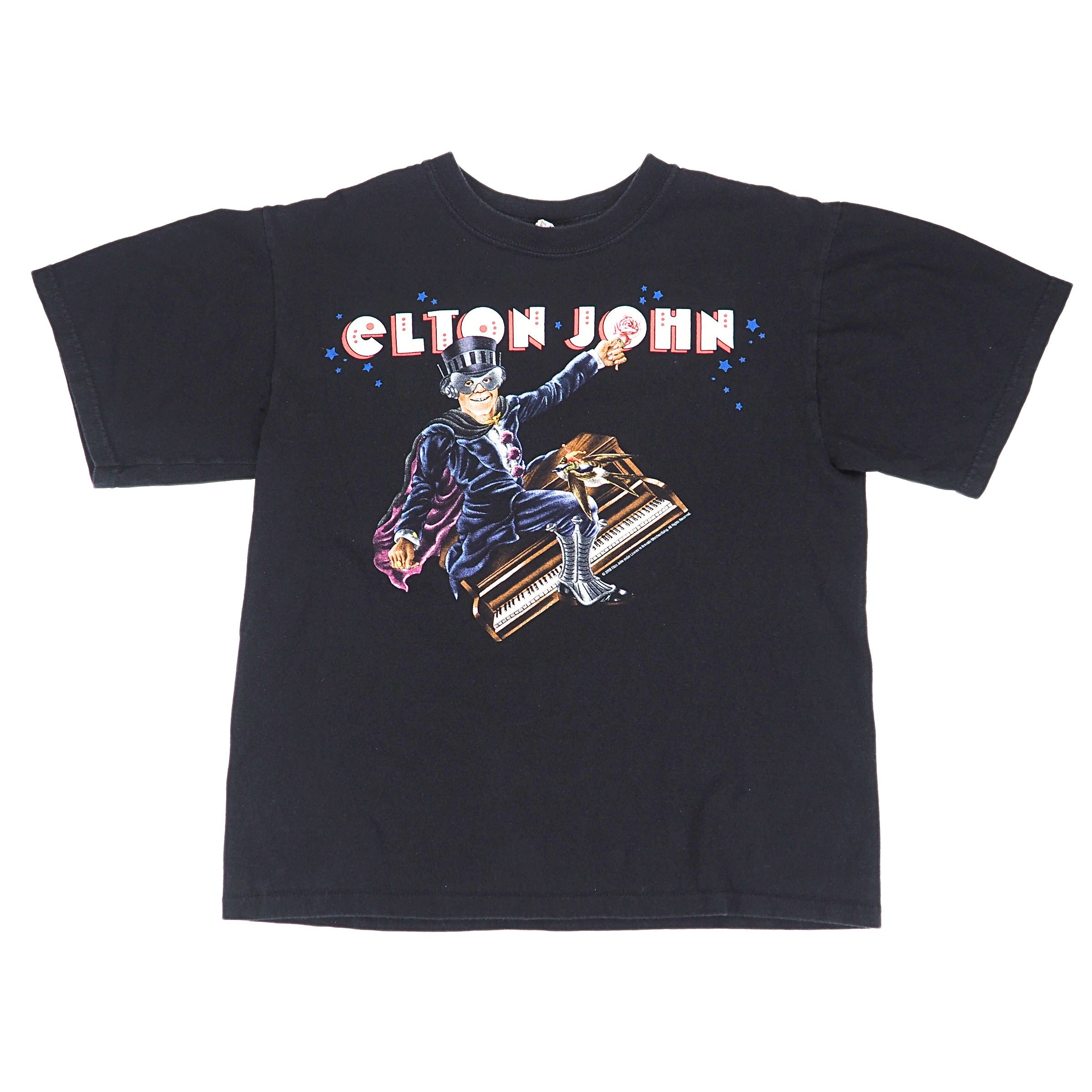 Elton John 2008 Canadian Tour T-Shirt Black Vintage Mens Medium