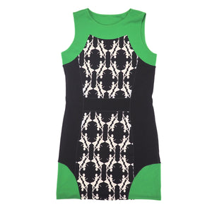 Eva Varro 60s Mod Style Sleeveless Sheath Dress James Bond Vintage Small