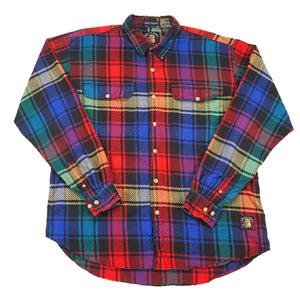 GANT Vintage 90s Salty Dog Jumbo Jacquard Shirt Multicolour Plaid XL