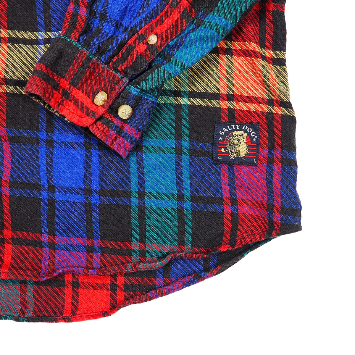 GANT Vintage 90s Salty Dog Jumbo Jacquard Shirt Multicolour Plaid XL
