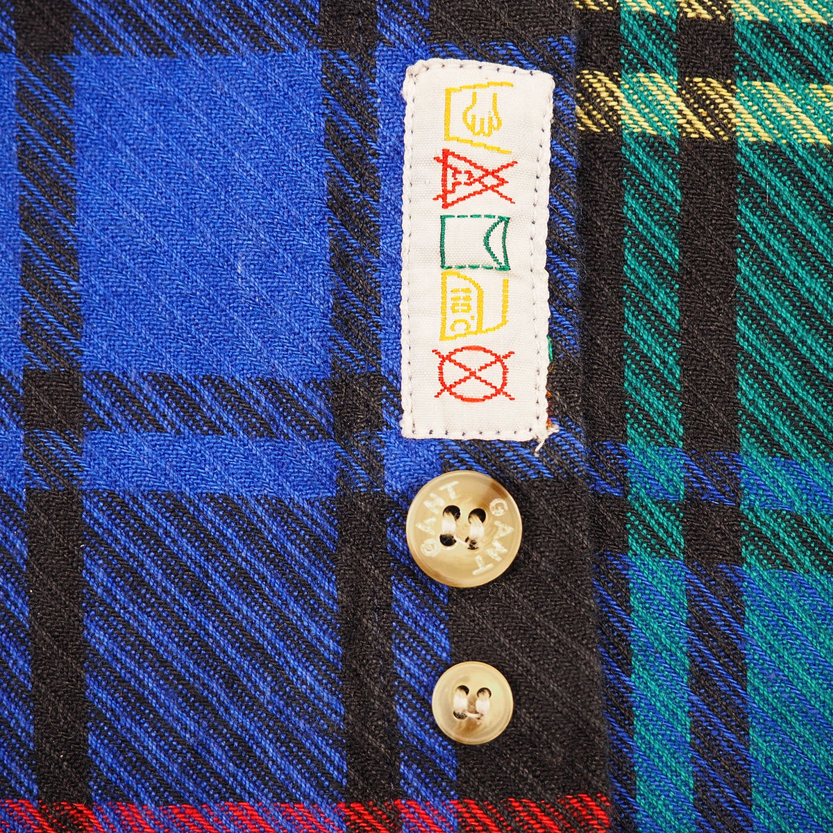 GANT Vintage 90s Salty Dog Jumbo Jacquard Shirt Multicolour Plaid XL