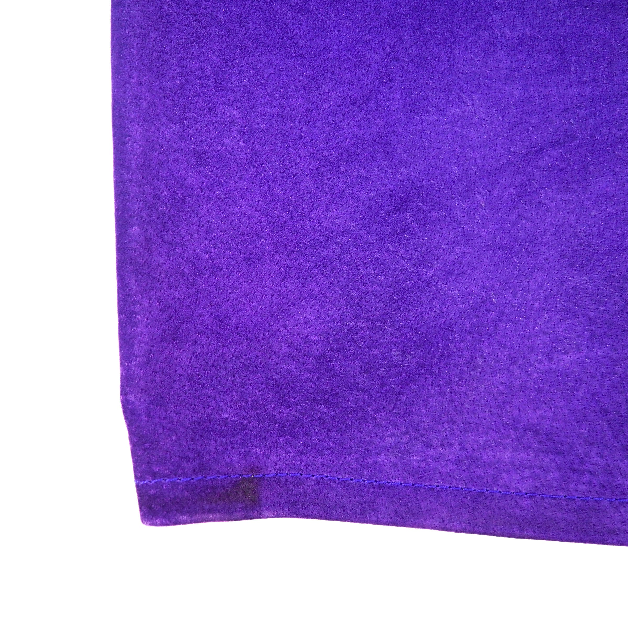 Global Identity Purple Suede Leather A-Line Skirt Vintage Size 11-12