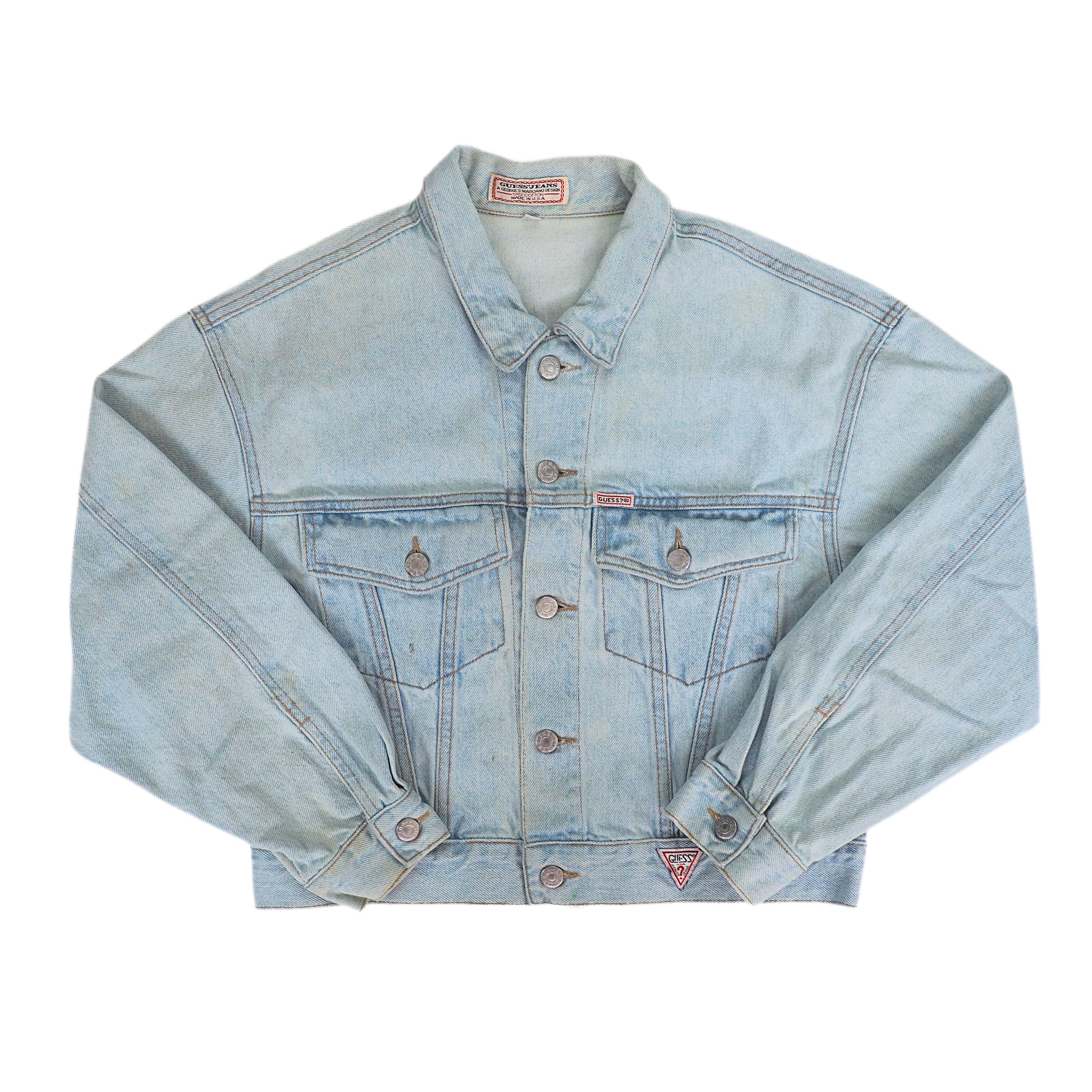 Guess Jeans by Georges Marciano 90s Vintage Denim Jean Jacket Womens Small