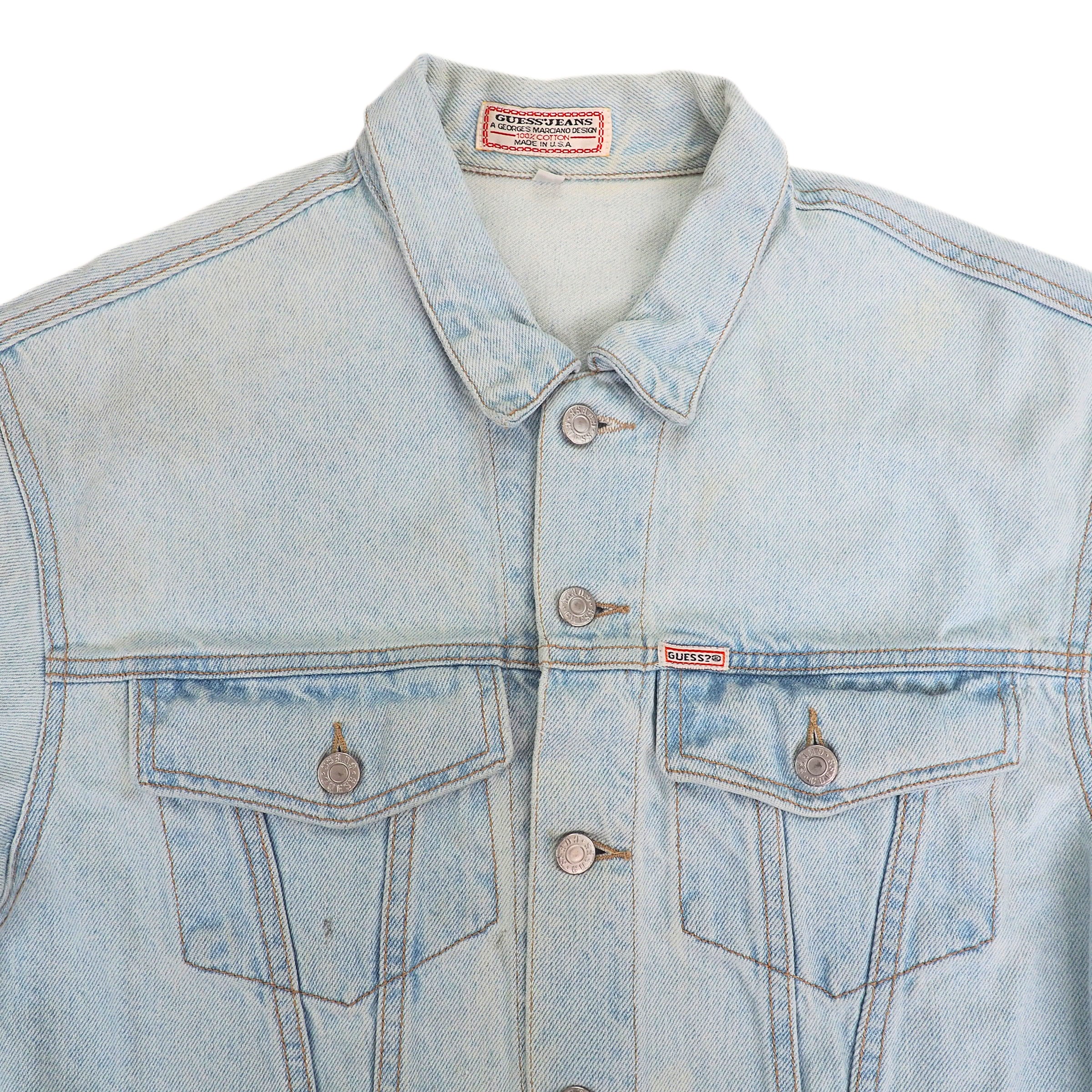 Guess Jeans by Georges Marciano 90s Vintage Denim Jean Jacket Womens Small