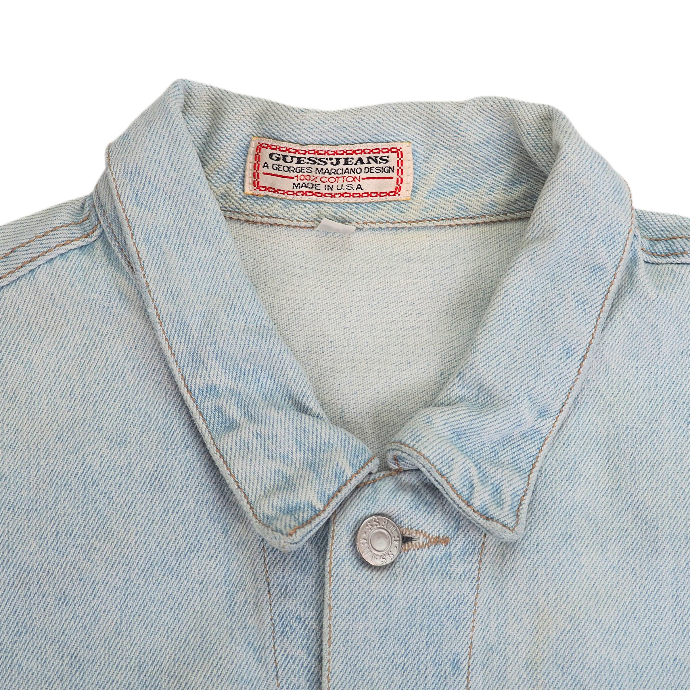 Guess Jeans by Georges Marciano 90s Vintage Denim Jean Jacket Womens Small