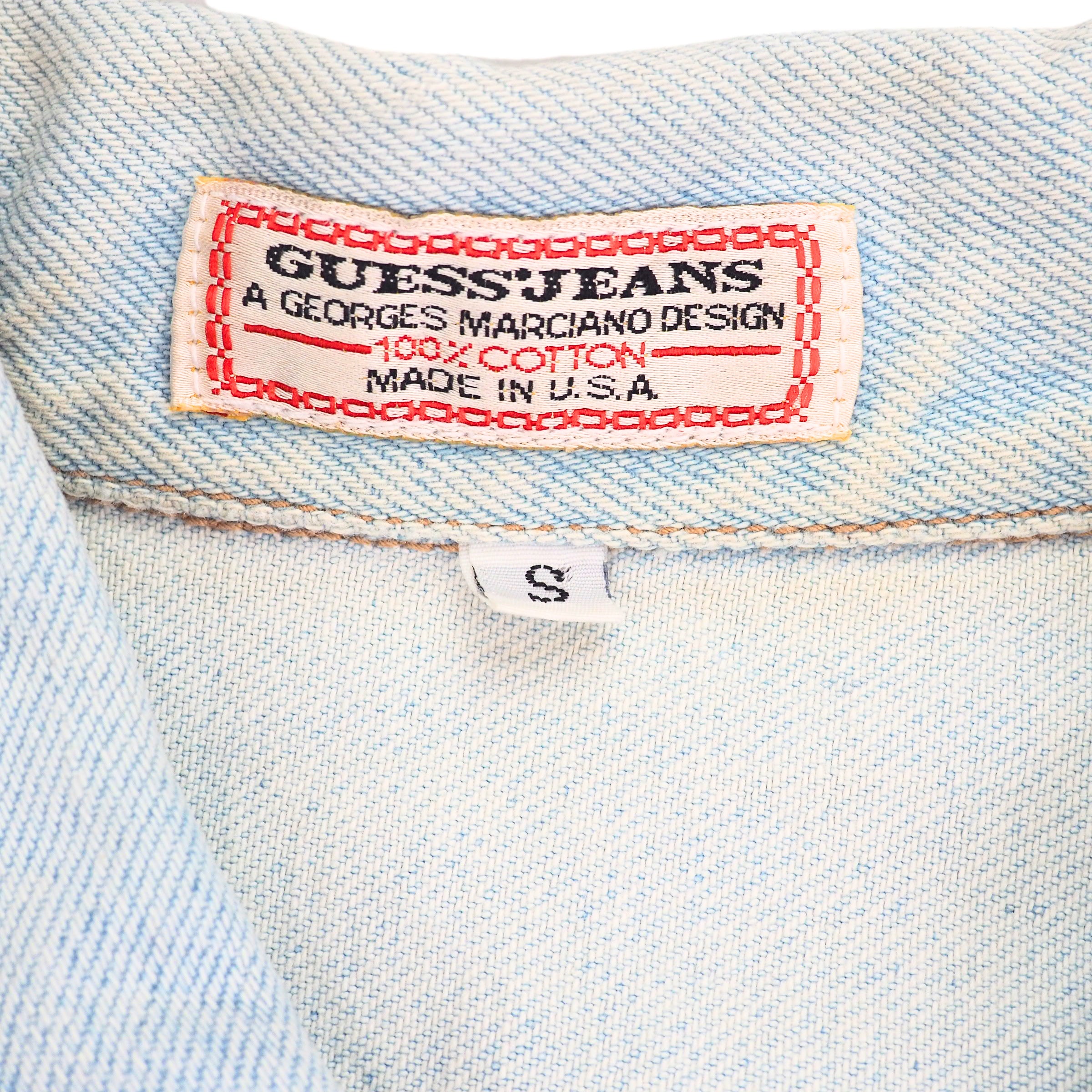 Guess Jeans by Georges Marciano 90s Vintage Denim Jean Jacket Womens Small