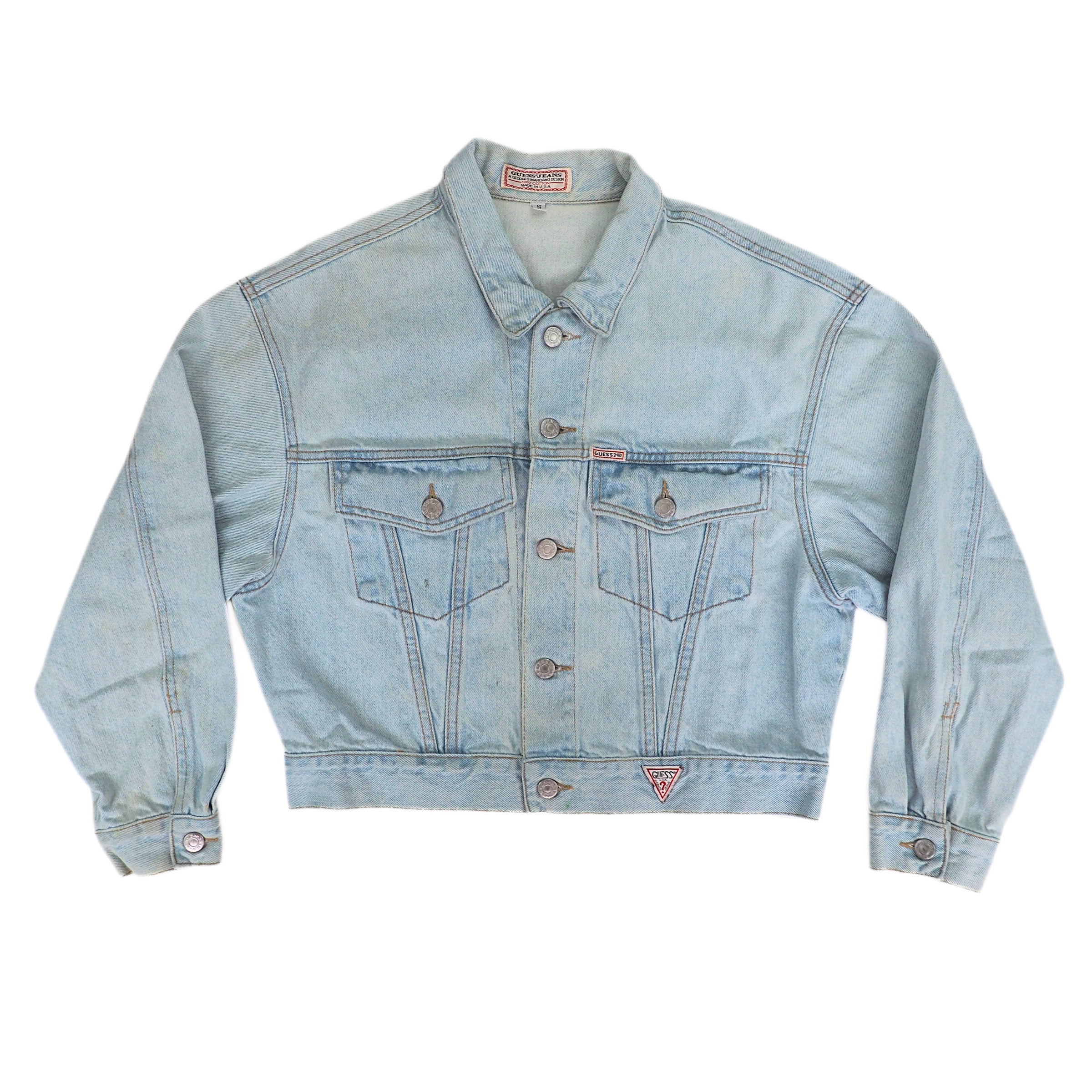 Guess Jeans by Georges Marciano 90s Vintage Denim Jean Jacket Womens Small