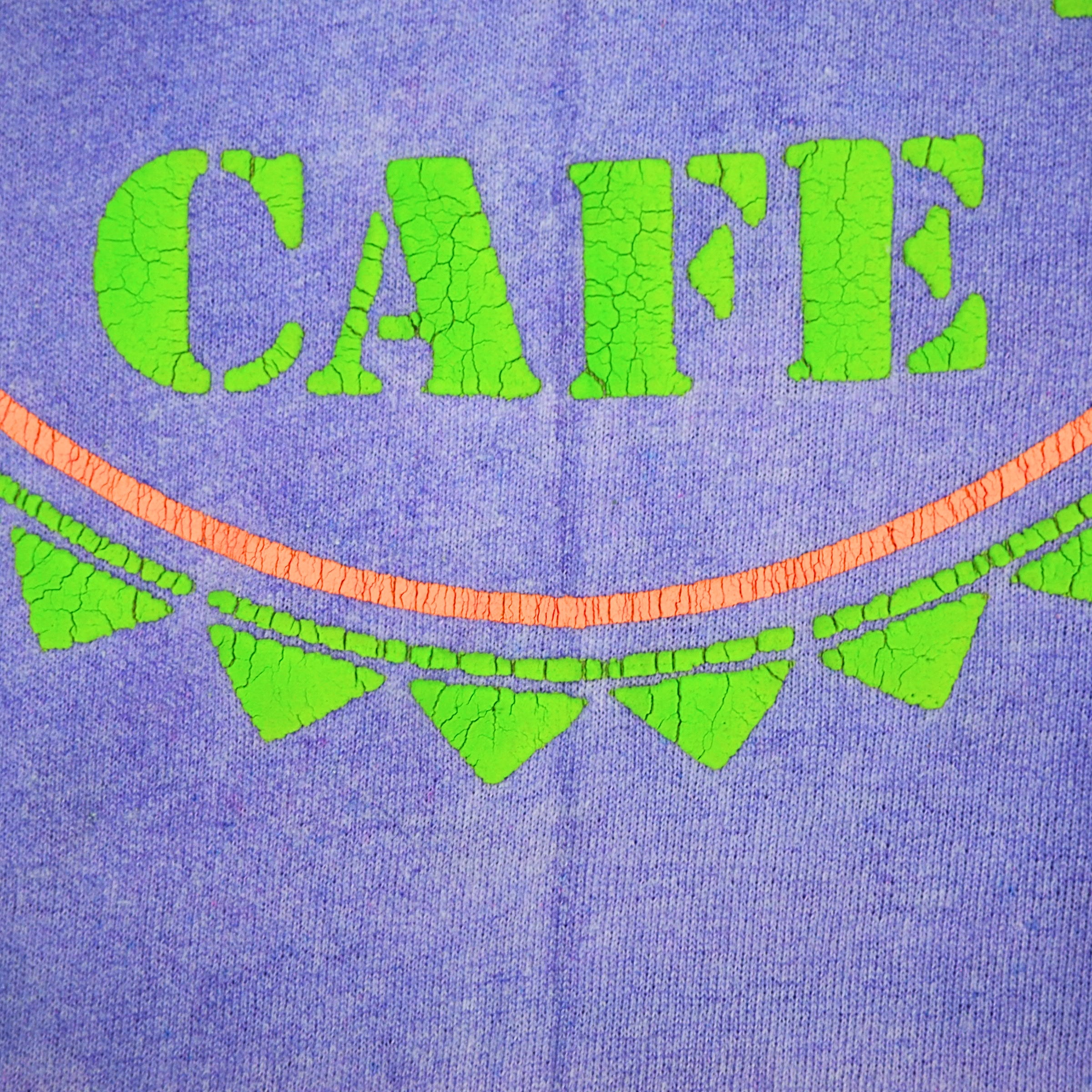 Hard Rock Cafe Vallarta Mexico Single Stitch Neon Graphic Puff Print T-Shirt XL