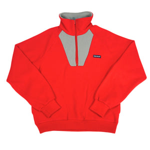 Helly Hansen Vintage Half Zip Fleece Pullover Red Grey M