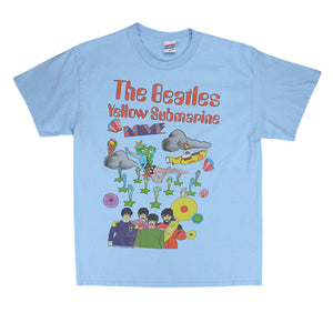 Junk Food Tees The Beatles Yellow Submarine T-Shirt Blue Mens Medium