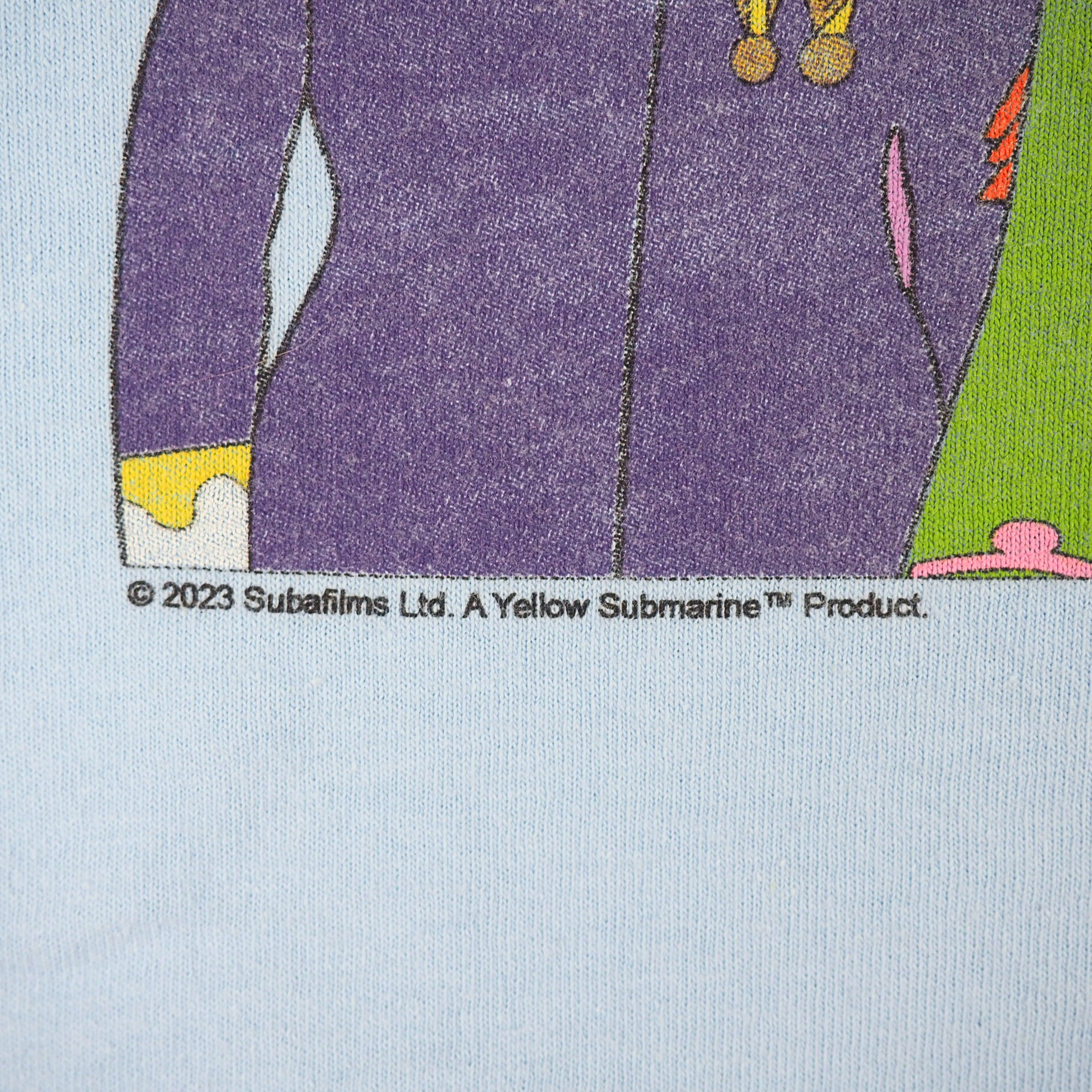 Junk Food Tees The Beatles Yellow Submarine T-Shirt Blue Mens Medium