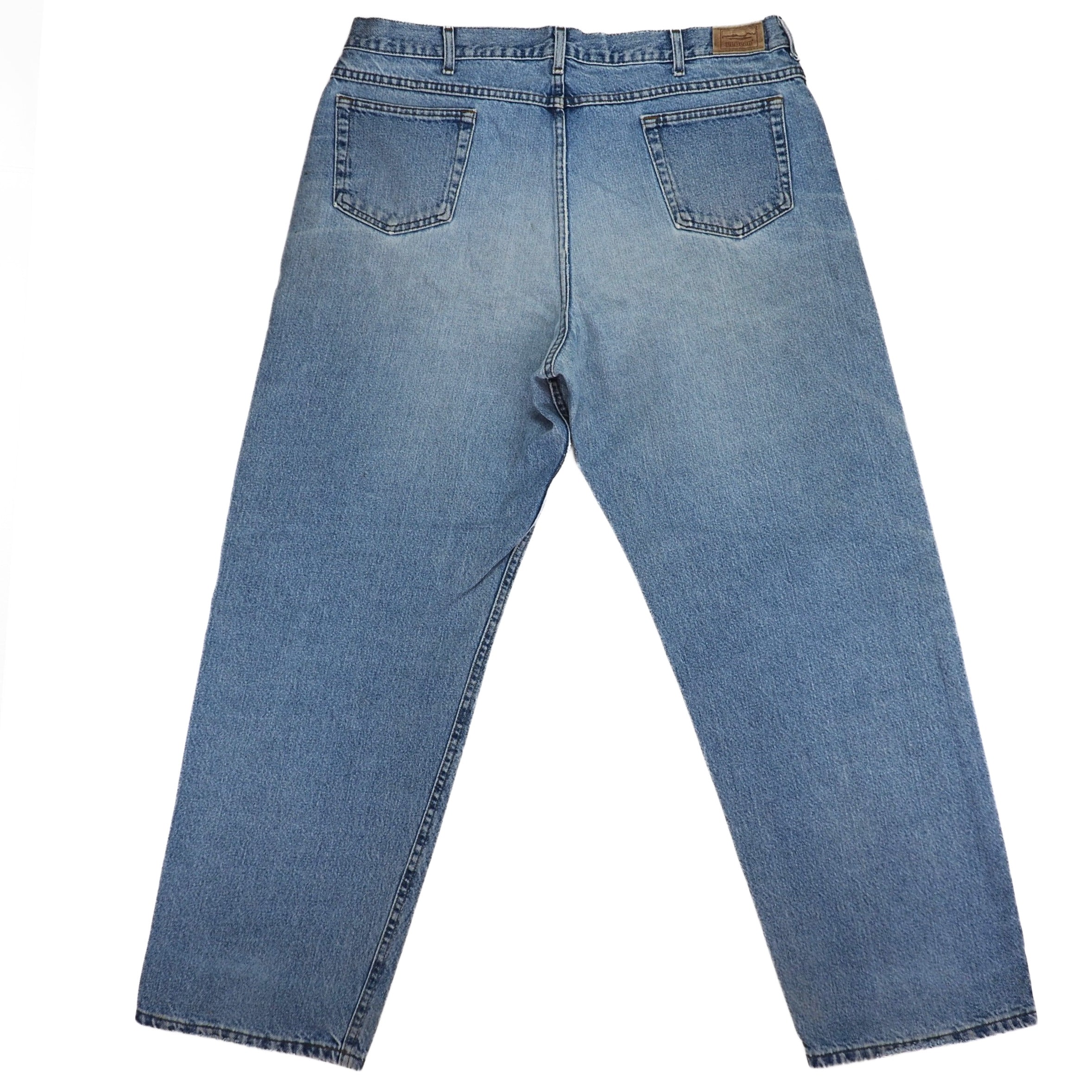 L.L.Bean Double L Wide Leg Blue Denim Jeans Authentic 90s Vintage W40 L32
