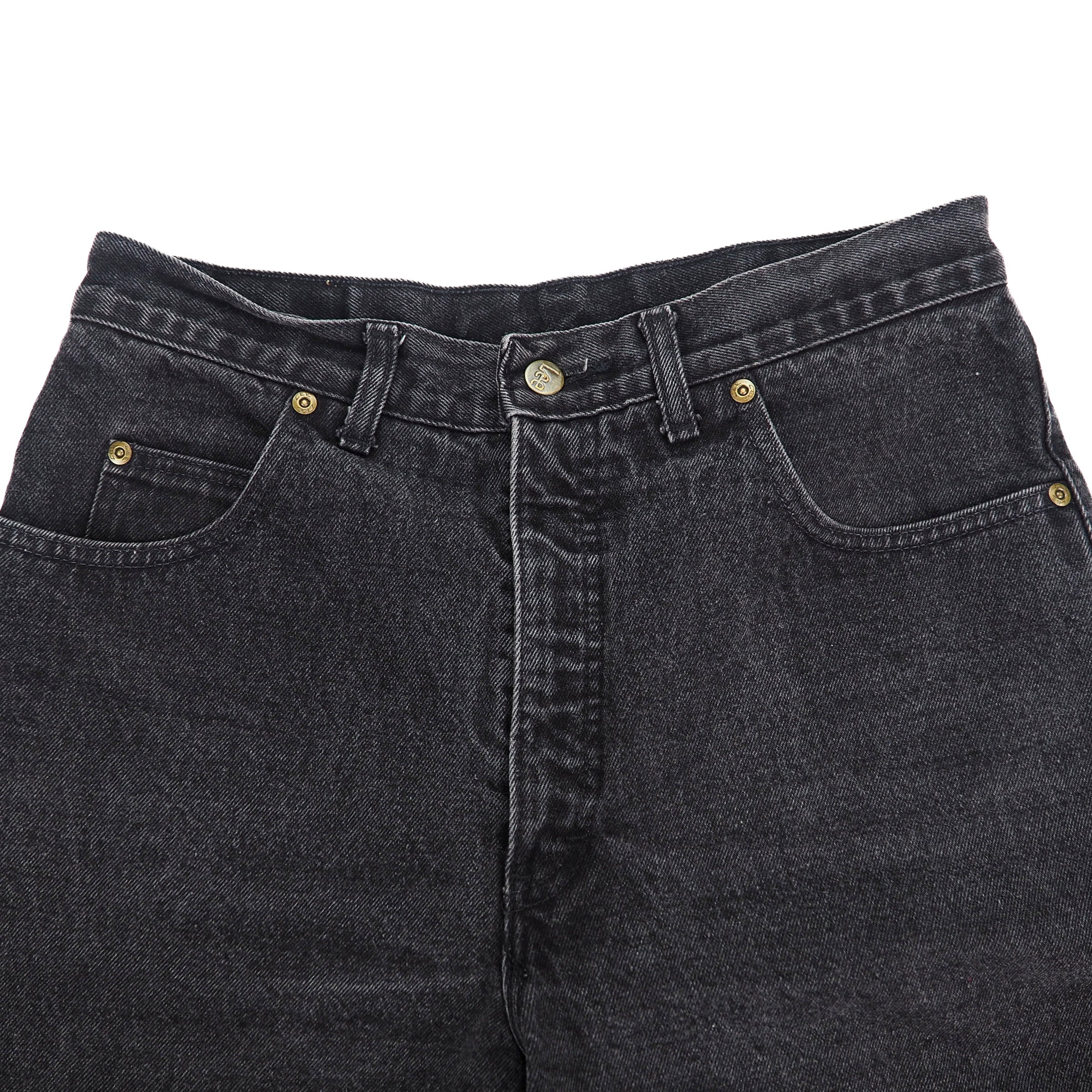 Lee Jeans 100% Cotton Black Denim Jeans Authentic 90s Vintage W32 L32