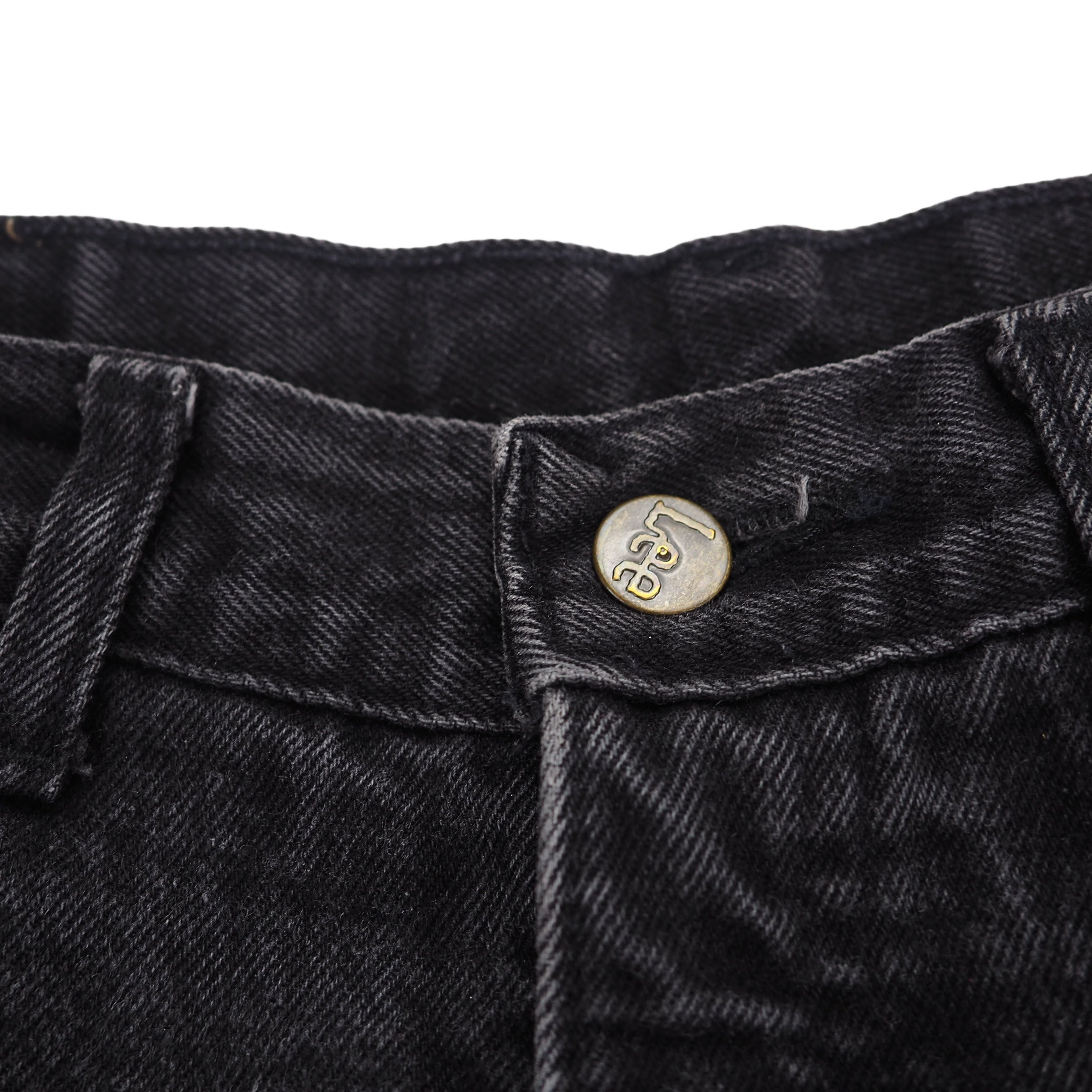 Lee Jeans 100% Cotton Black Denim Jeans Authentic 90s Vintage W32 L32