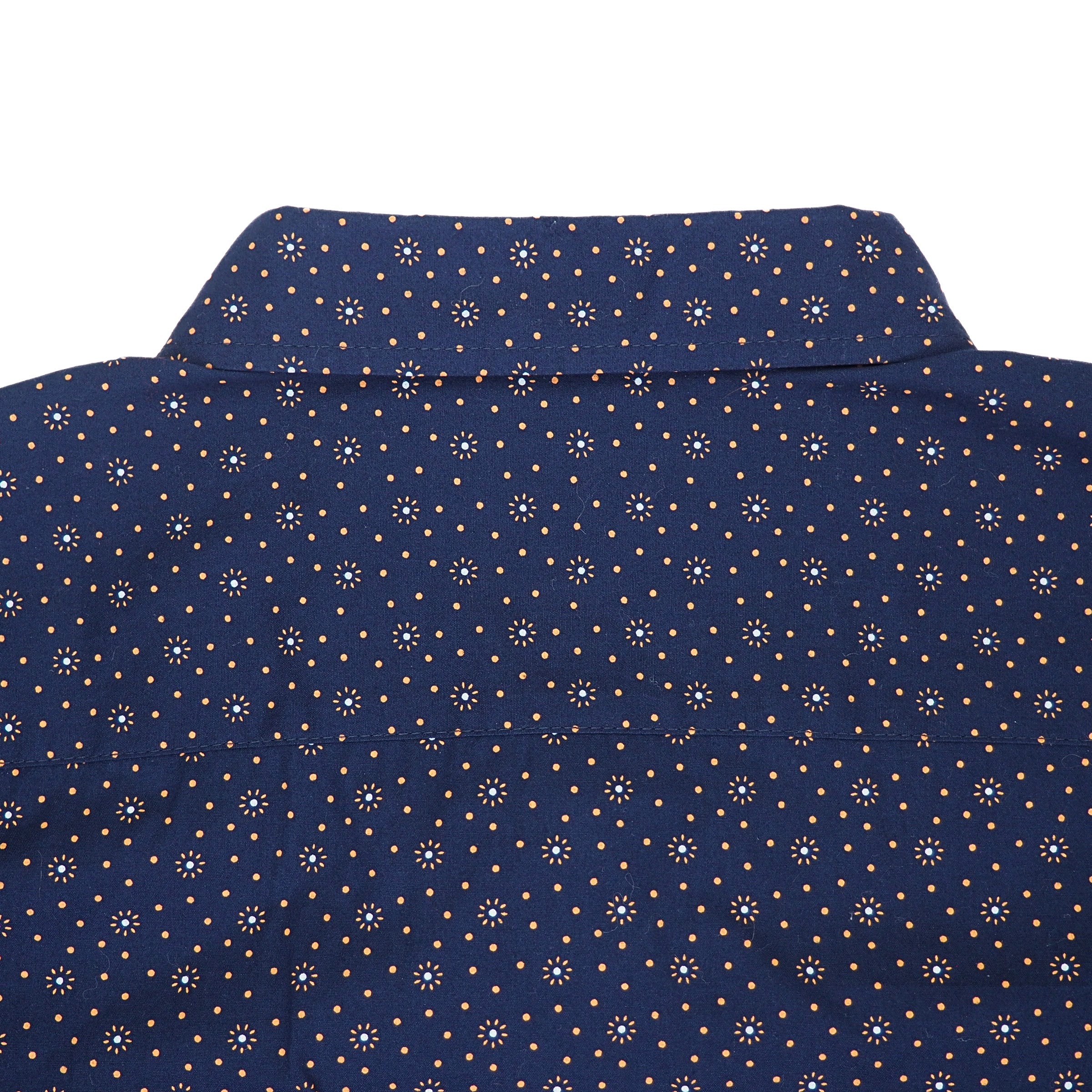 Lee Jeans Polka Dot Patterned Short Sleeved Shirt Navy XL