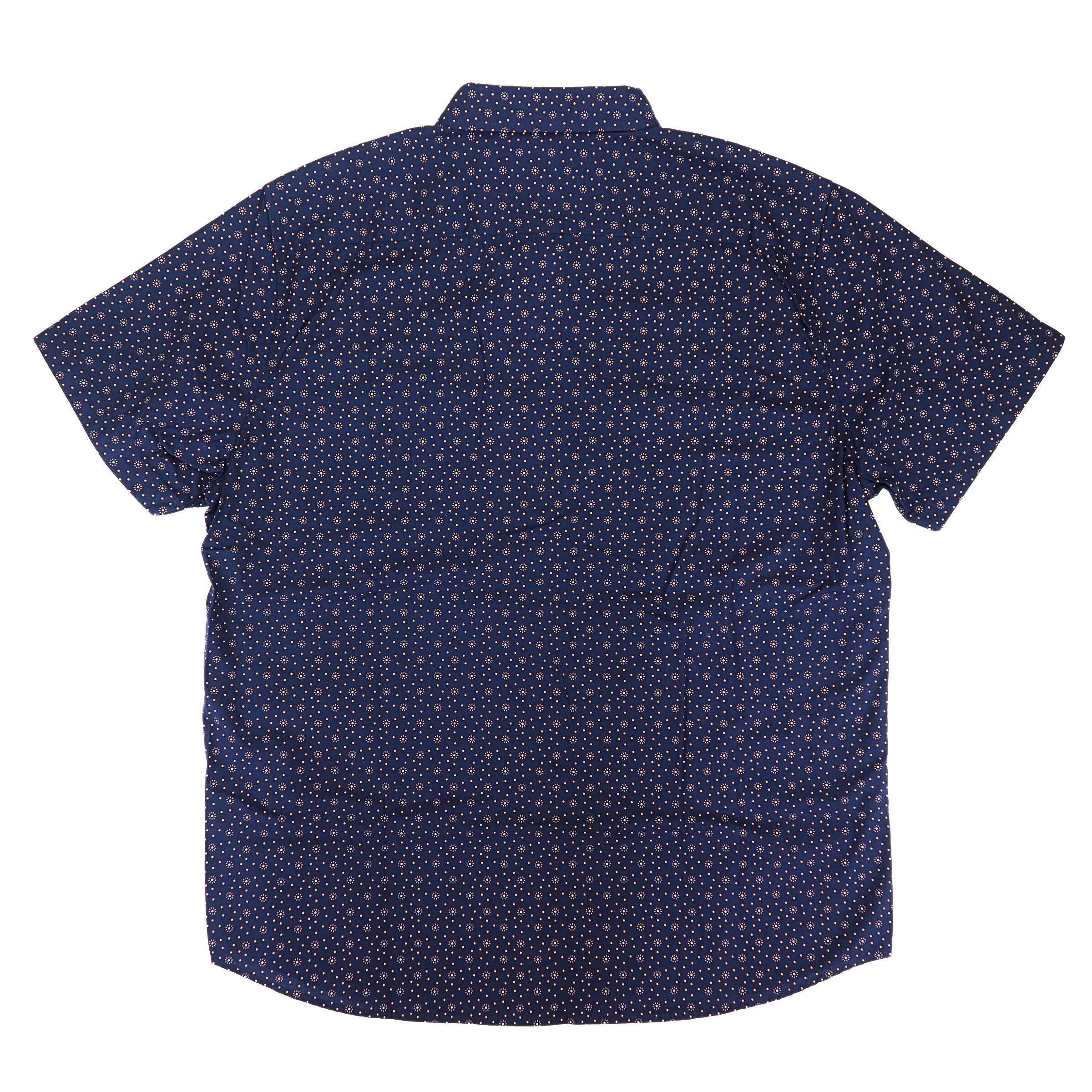 Lee Jeans Polka Dot Patterned Short Sleeved Shirt Navy XL