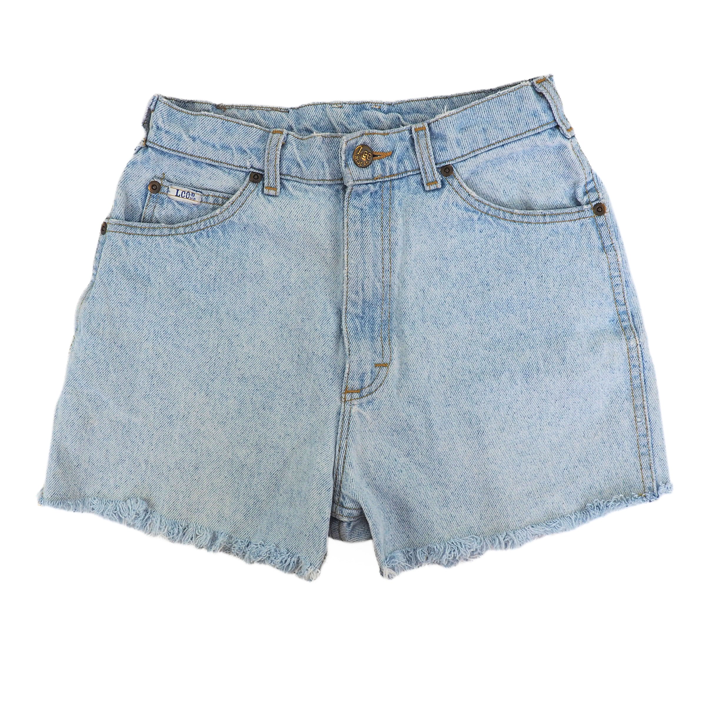 Lee Riders Daisy Duke Jean Shorts Union Made in USA Vintage 80s Size 6