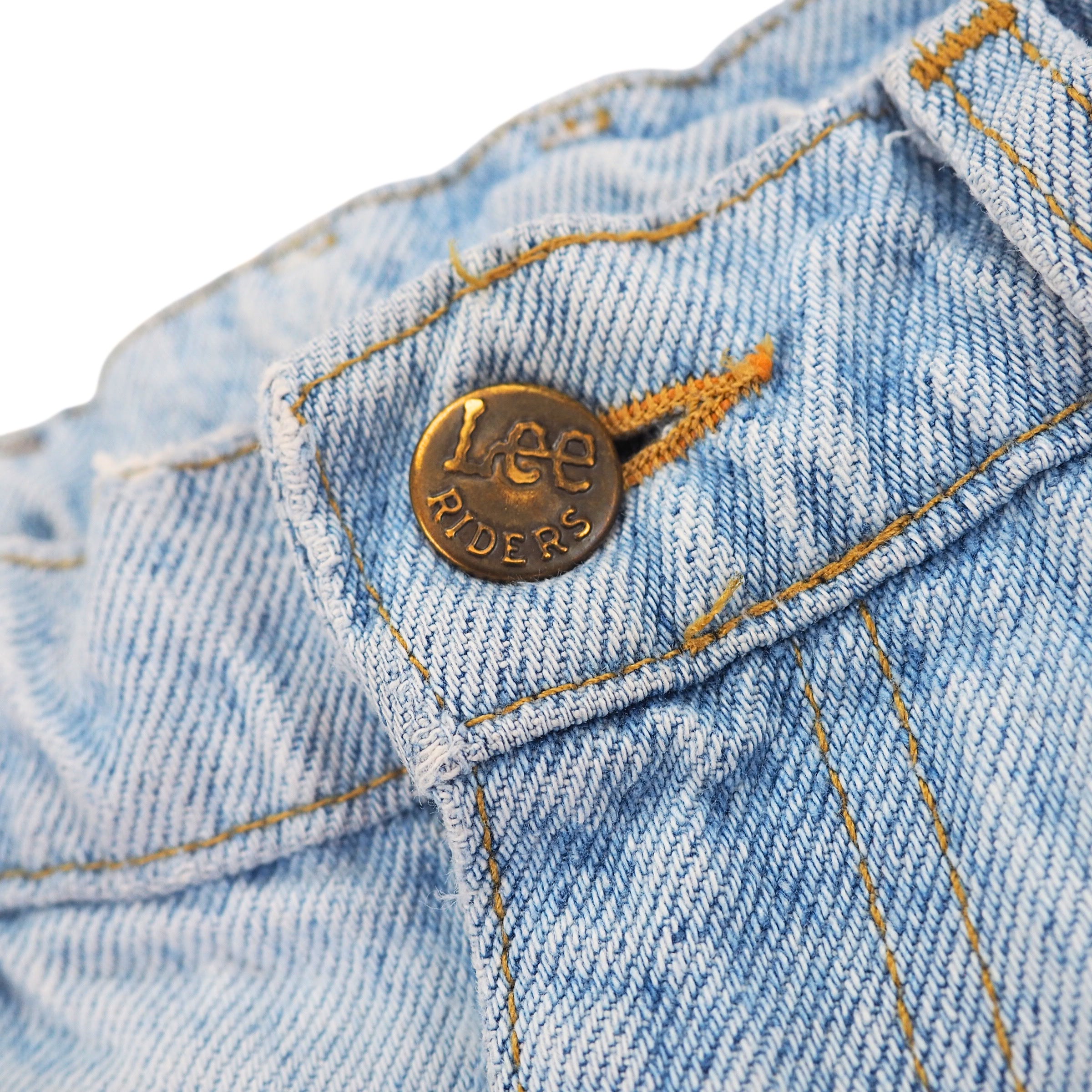 Lee Riders Daisy Duke Jean Shorts Union Made in USA Vintage 80s Size 6